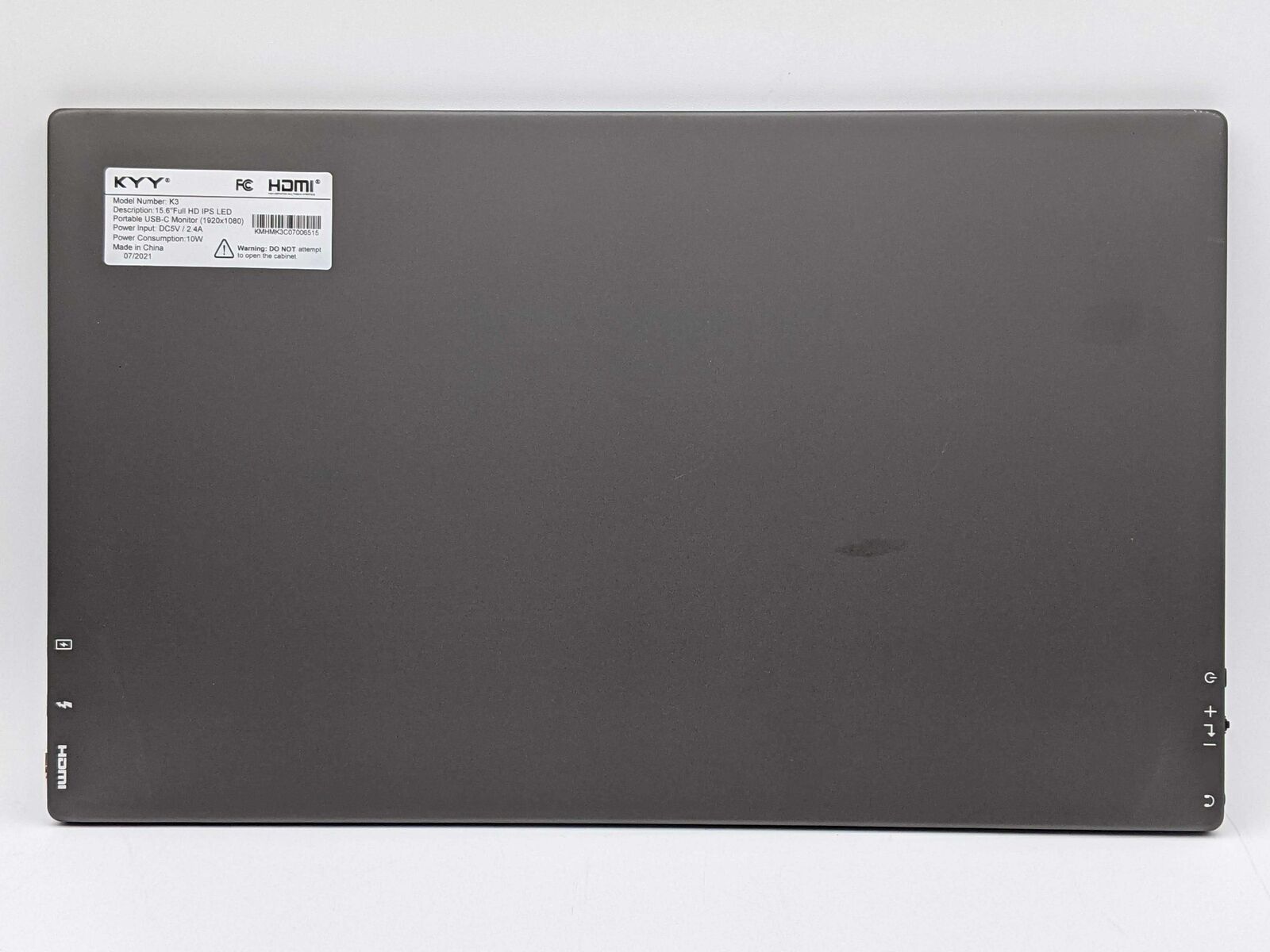 KYY K3-1 Portable Laptop Monitor Computer 15.6
