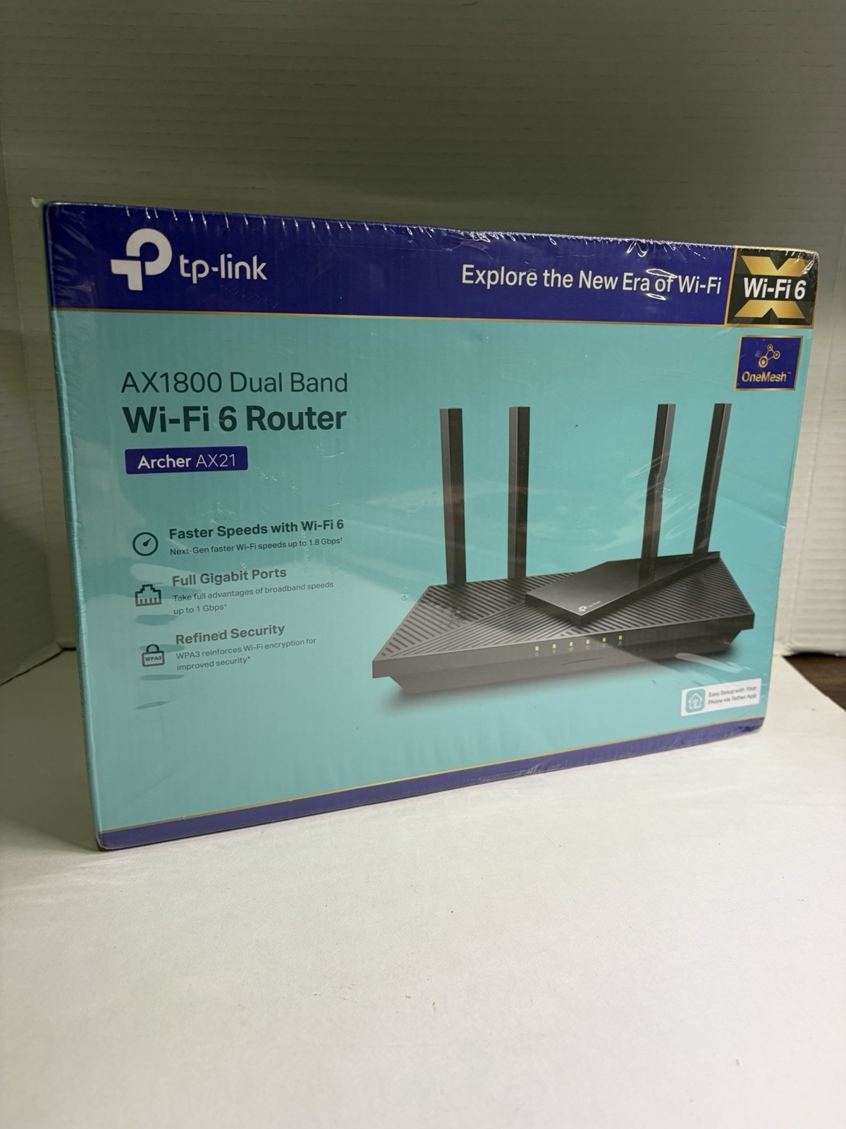 TP-Link AX1800 WiFi 6 Router V4 (Archer AX21)  - SEALED BOX 