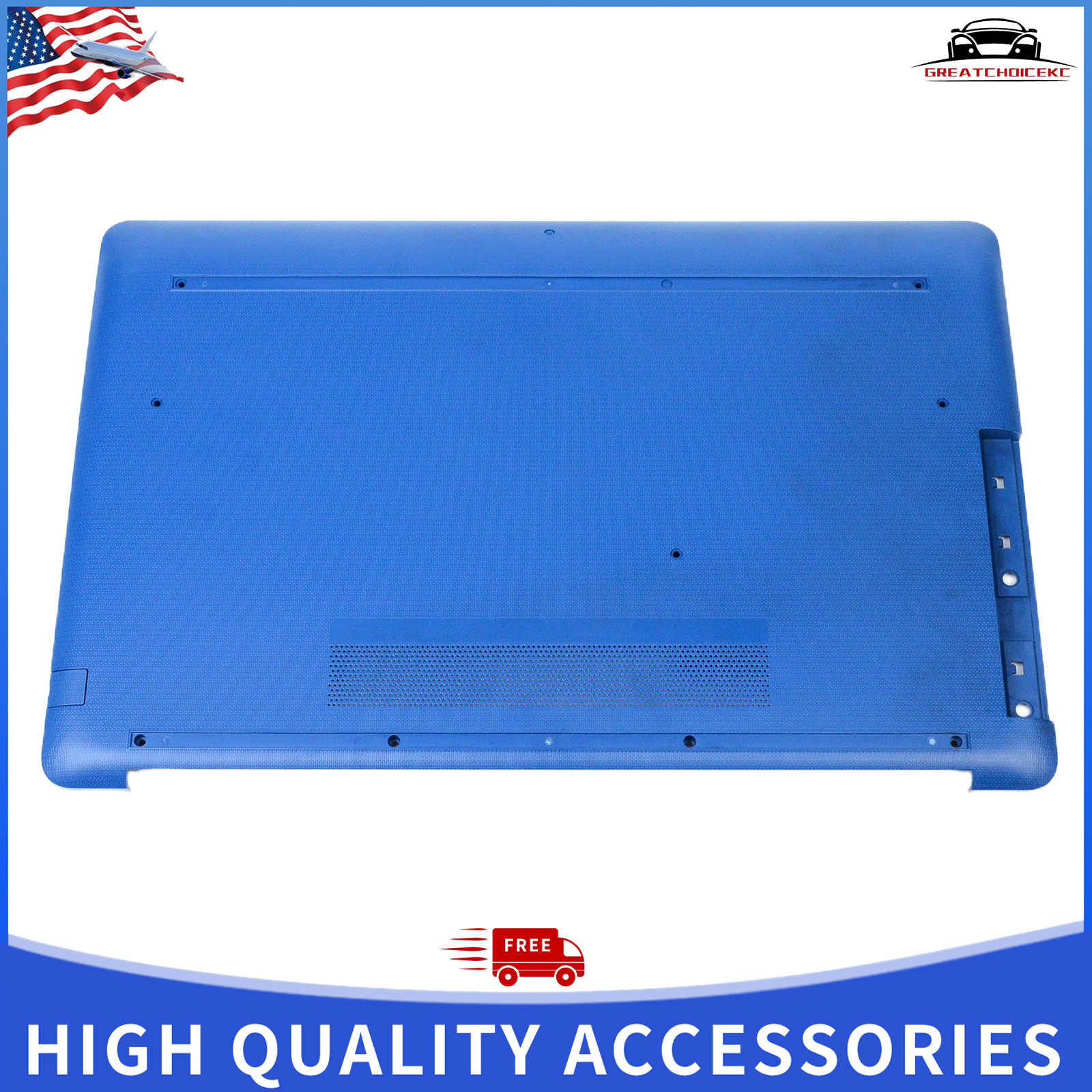 New Blue Bottom Housing Base Cover for HP 17BY 17-BY 17T-BY 17-CA 17Z-CA US