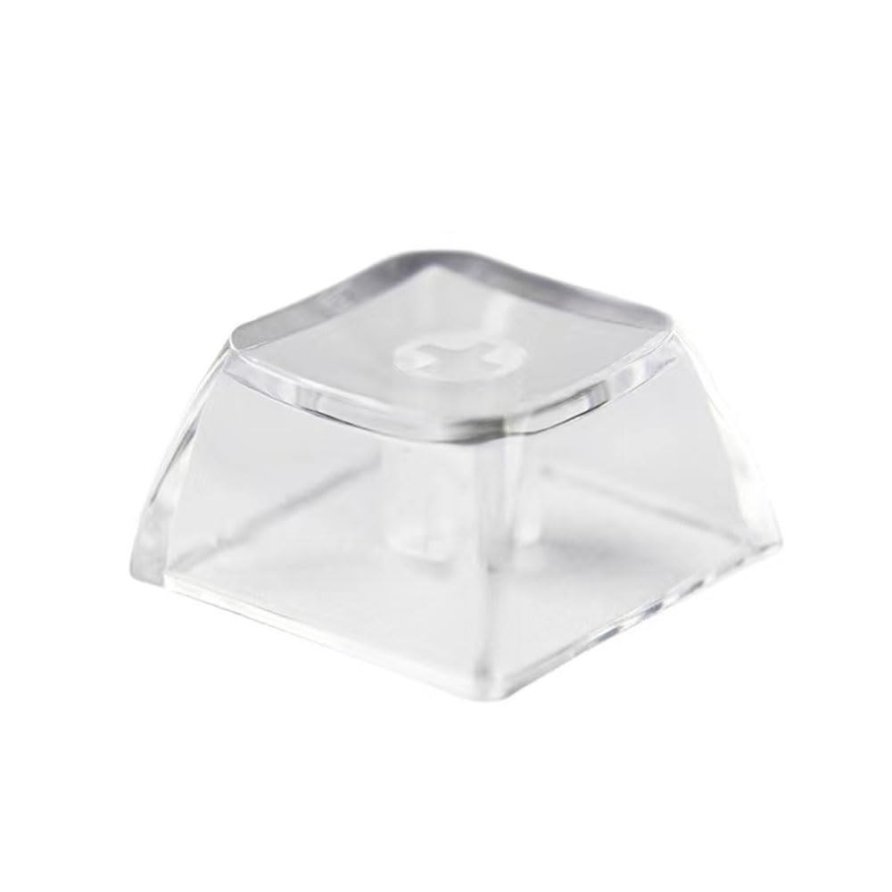 100 PCS Blank Crystal Transparent Keycaps PC 1U XDA Profile For MX Switches