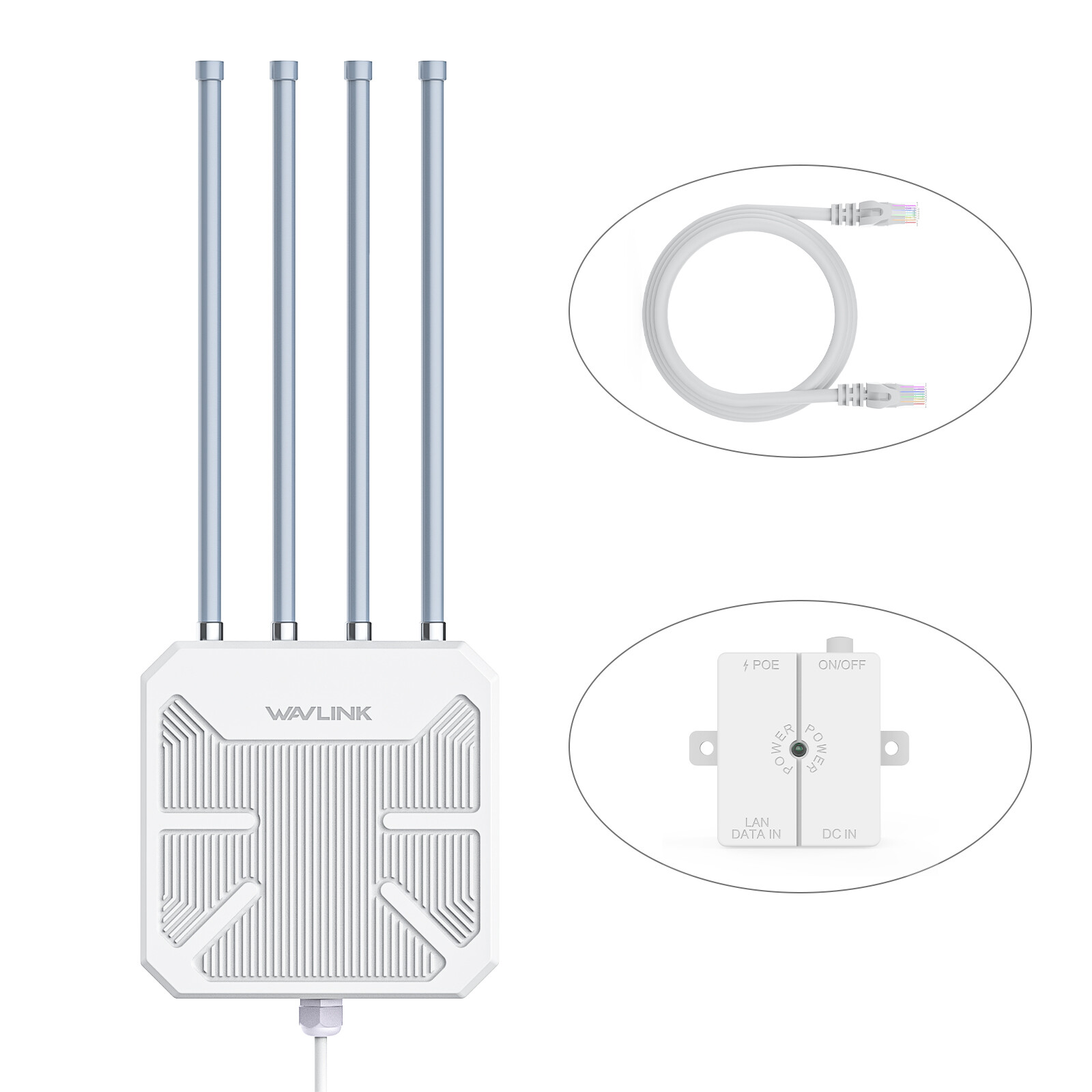 WAVLINK AX1800 AX3000 WiFi 6 Mesh Extender Outdoor Long Range Booster Router PoE