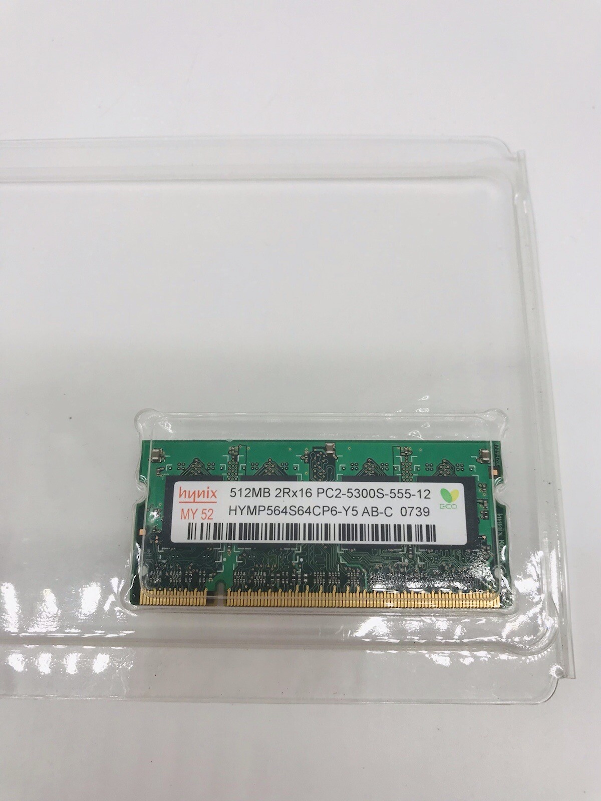 Hynix 512MB 2Rx16 PC2-5300S-555-12    MY 52 HYMP564S64CP6-Y5 AB-C  0739…22