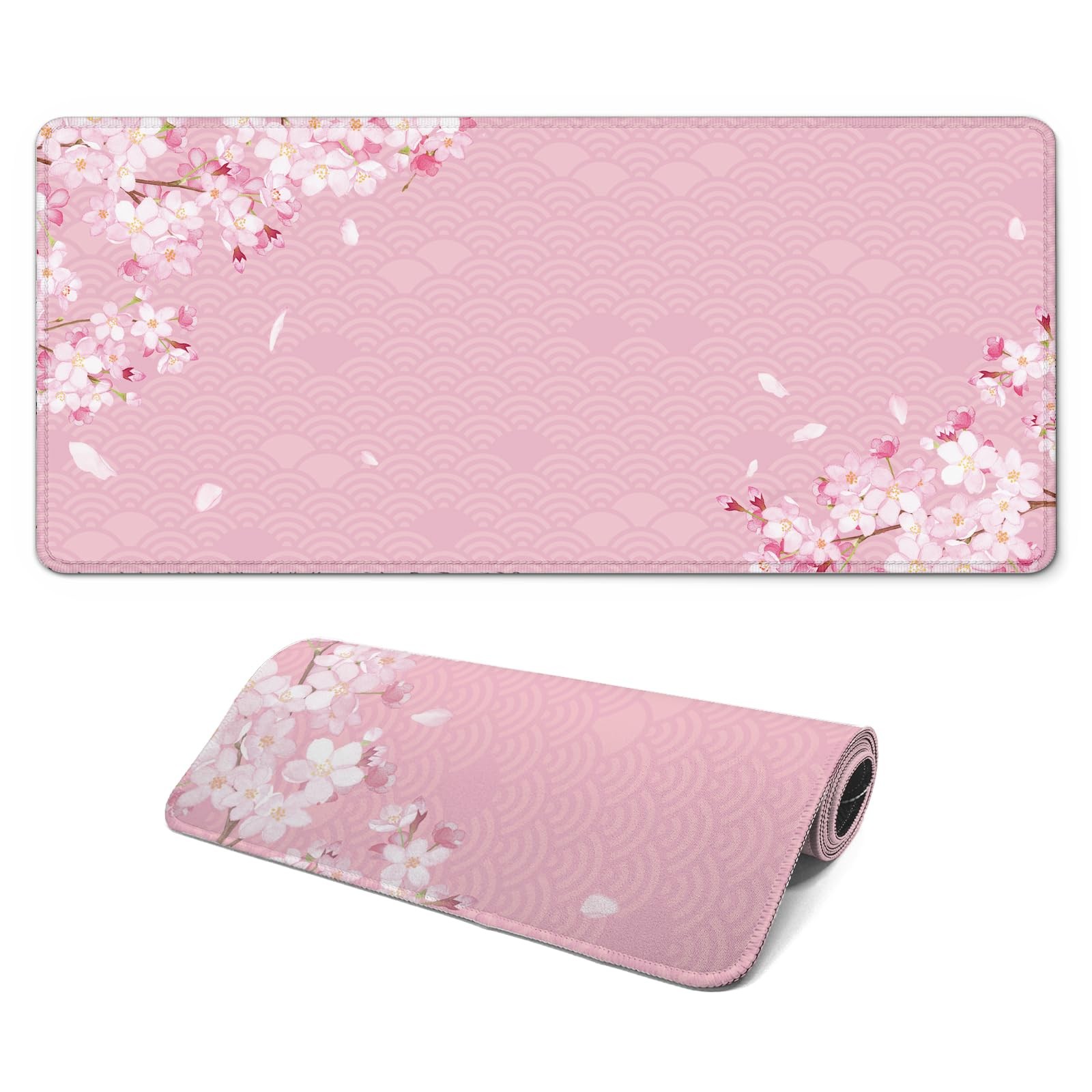 Gaming Mouse Pad with AntiSlip Rubber Base, Extended Large Computer Mouse Mat...