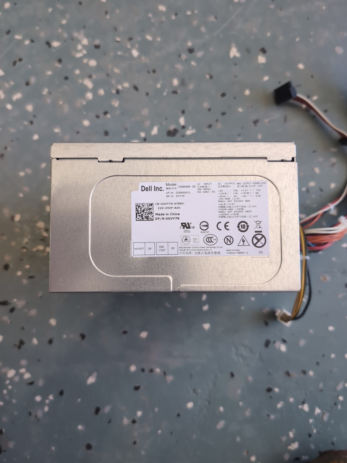 Dell Genuine OptiPlex 390 790 990 Power Supply 265W H265AM-00 GVY79 0GVY79