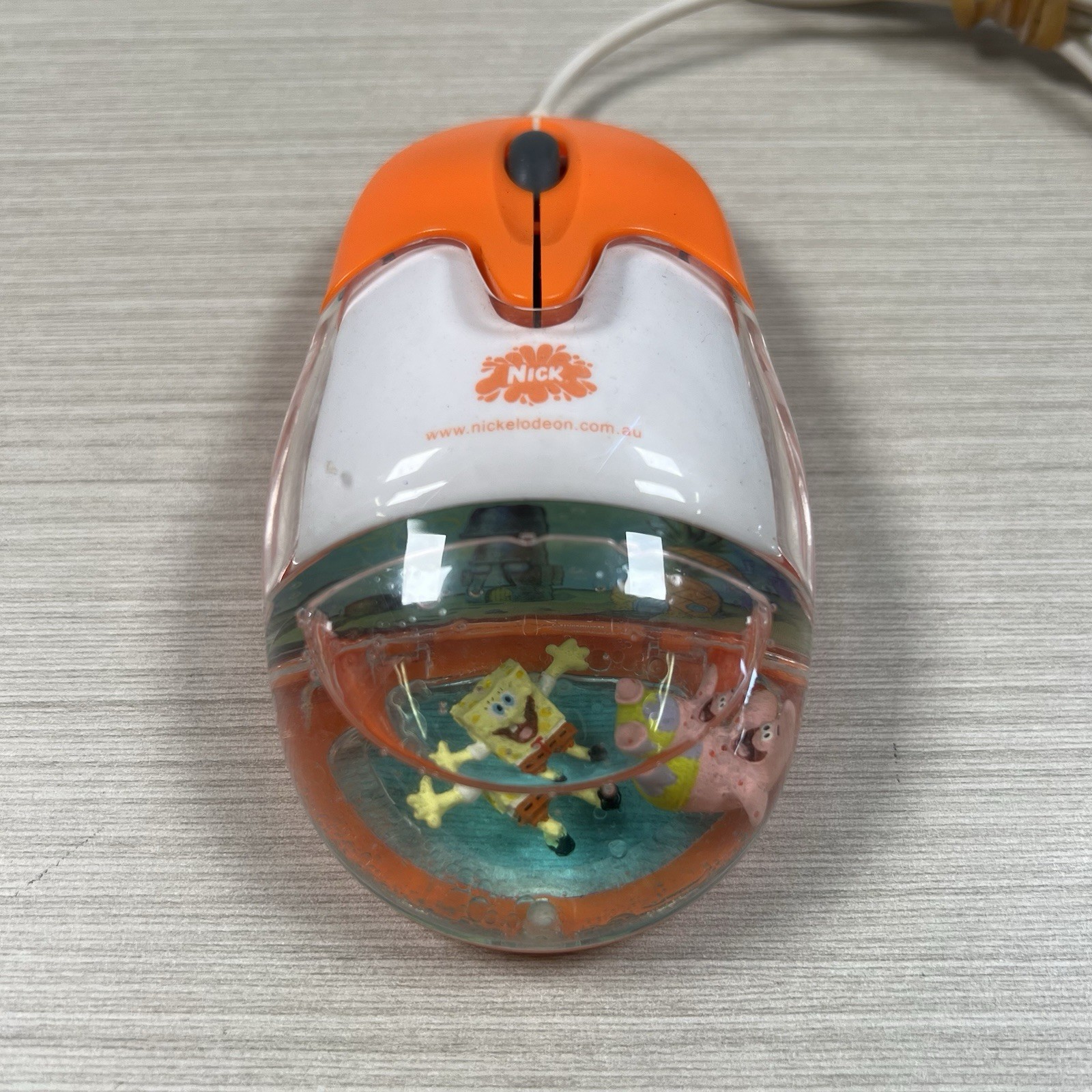 2006 Nickelodeon SpongeBob SquarePants Trackball Mouse USB Viacom International 