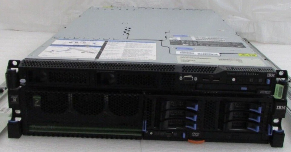 IBM Power 710 8231-E1D 3.0GHz 64GB 6x HHD + 7042-CR4 HMC 1GB 250GB Servers P7/7