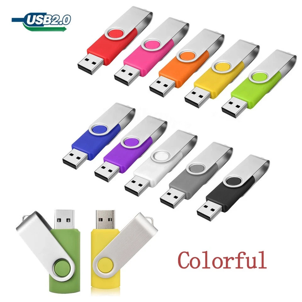 10/ 20pcs USB 2.0 2GB, 4GB ,8GB ,16GB ,32GB ,64GB 128GB USB Flash Drives Lot
