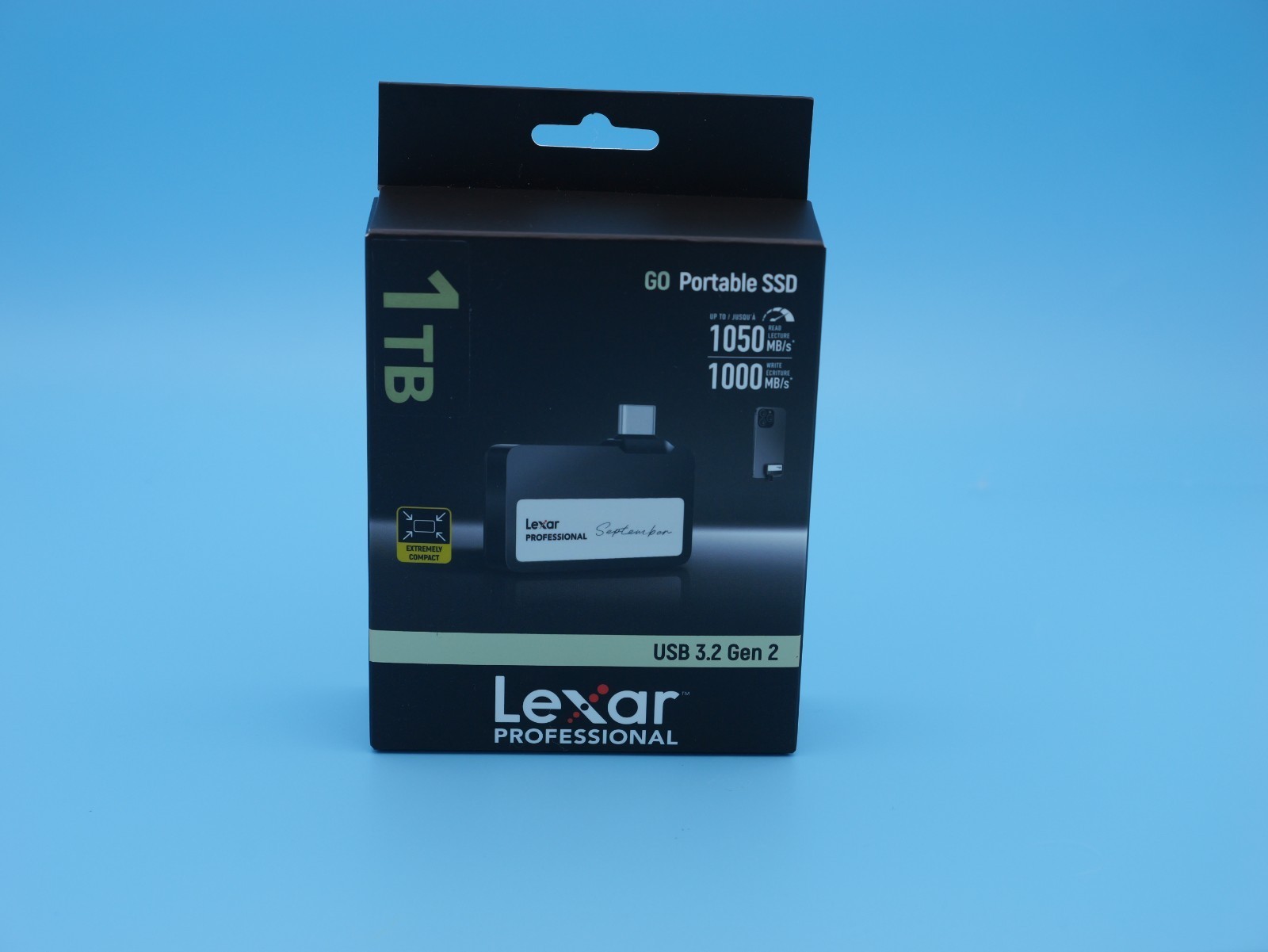 NEW Sealed Lexar Professional Go 1TB Portable SSD USB-C 3.2 Gen 2