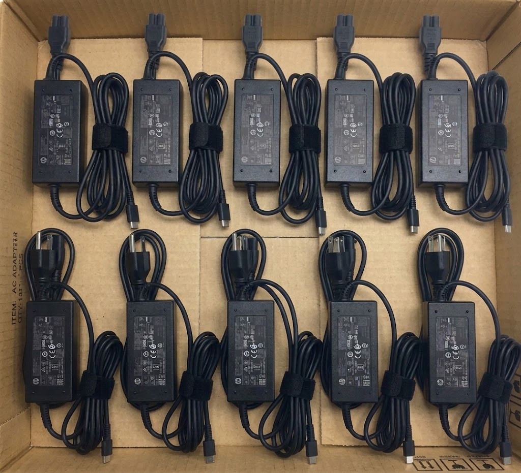 10-Pack Genuine 45W USB-C Type-C Adapter Charger for HP Lenovo Dell Acer ASUS