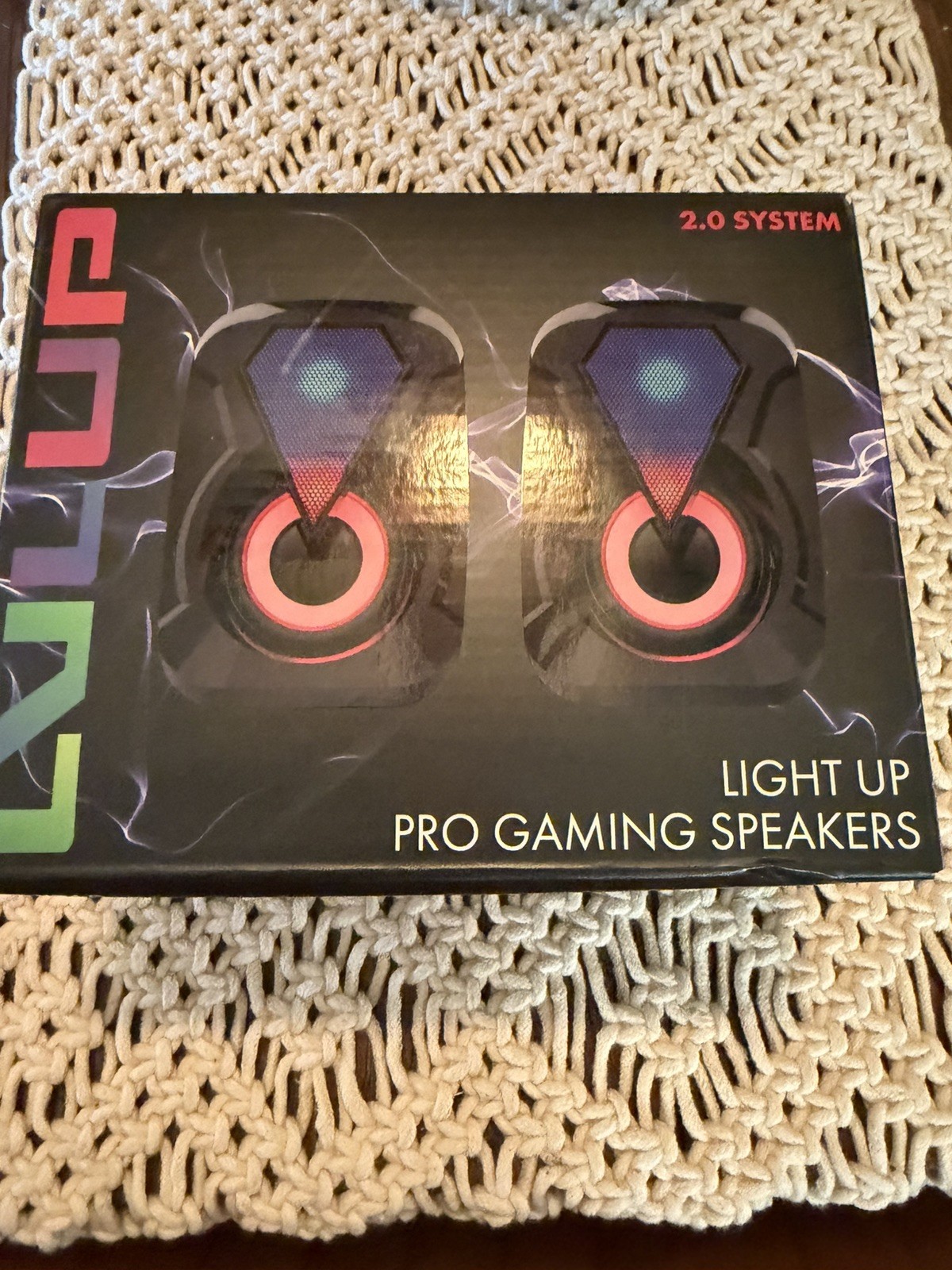 Vivitar LVL UP Multicolor Led Light Up Pro Gaming Speakers 2.0 System USB 3.5MM