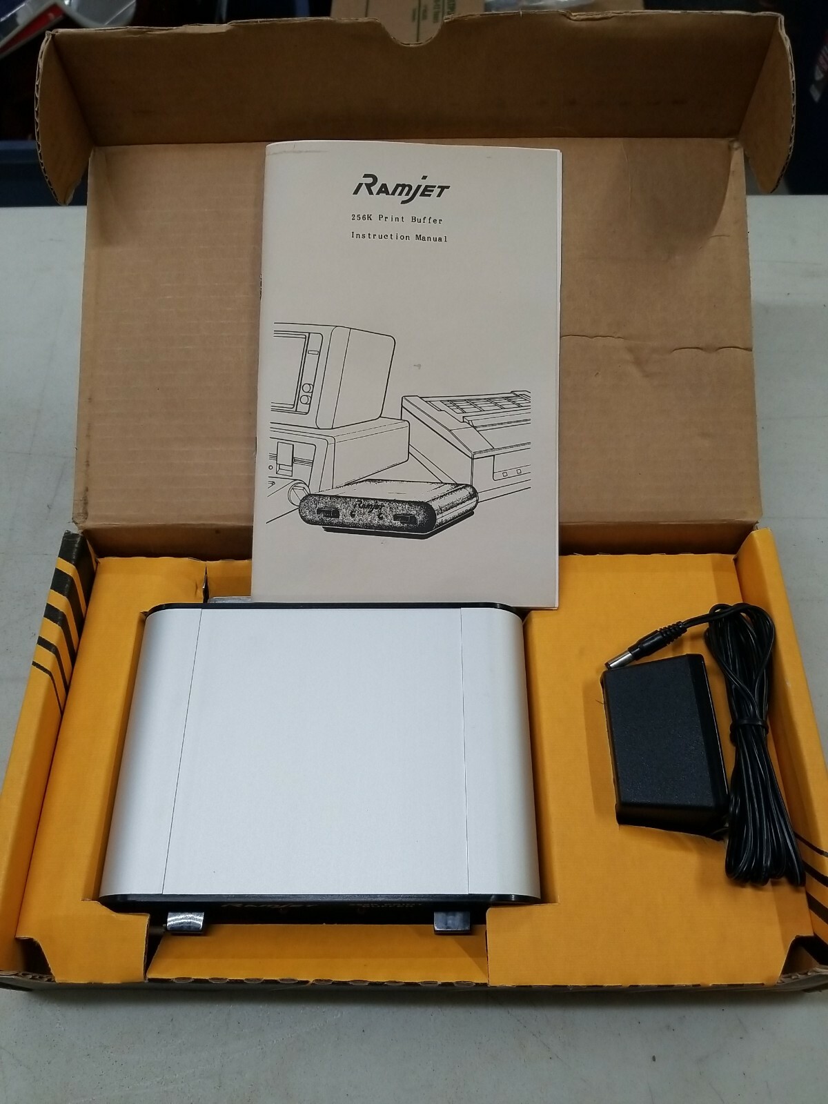 NOS Vintage 1980's Ramjet 256K Print Buffer Desktop Computer PC New RARE Origina