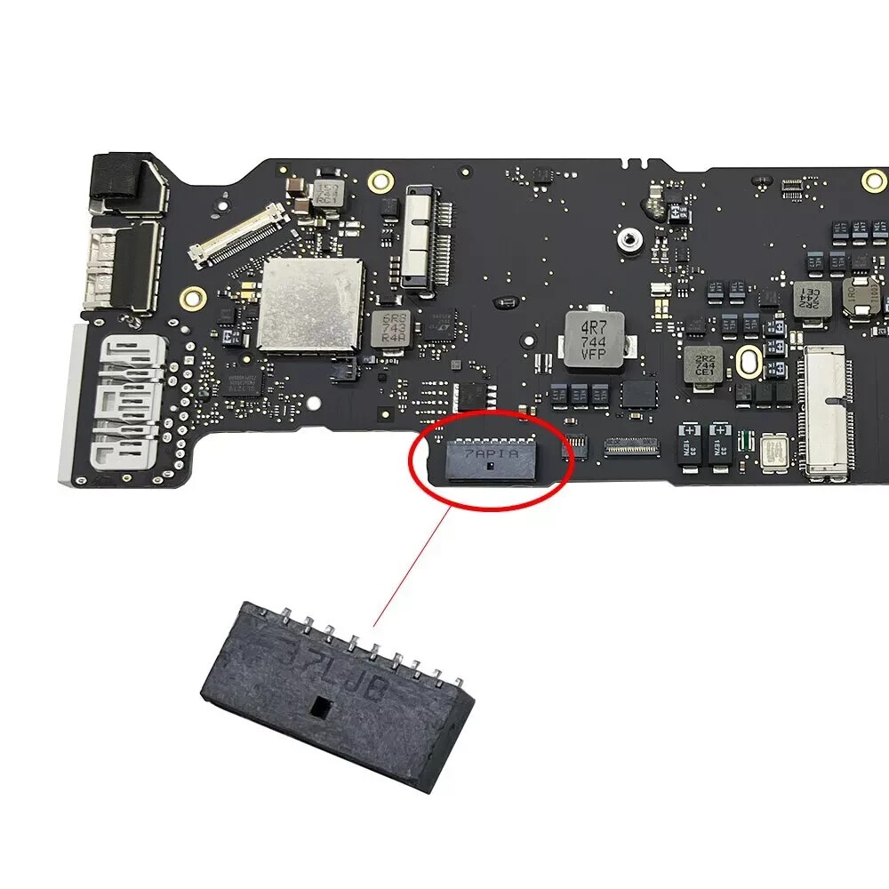 Original for Macbook Air A1369 A1466 Battery Connector Soldered in Motherboard