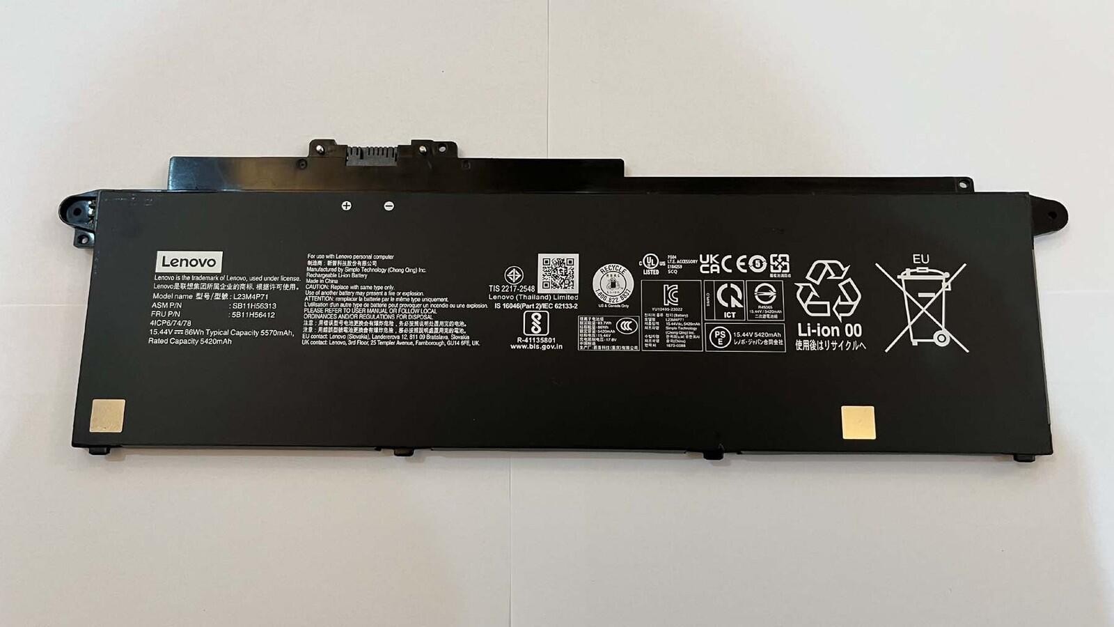 Genuine L23C4P71 L23M4P71 L23C4P72 Battery for Lenovo ThinkPad T16 Gen 3 P16s