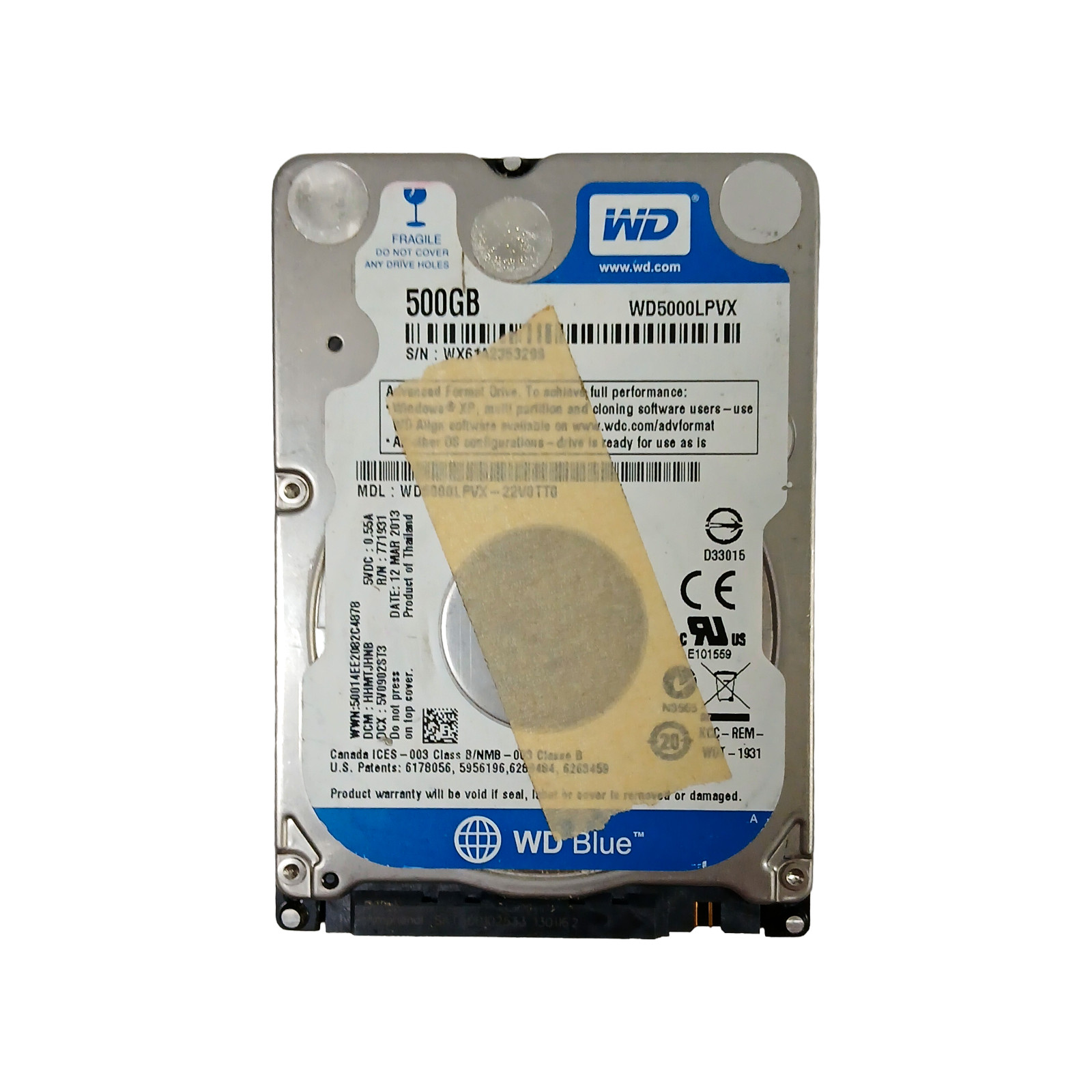 WD 500GB HDD WD5000LPVX-22V0TT0 Donor PCB 2060-771931-000 | DCM HBKTJBBB Repair