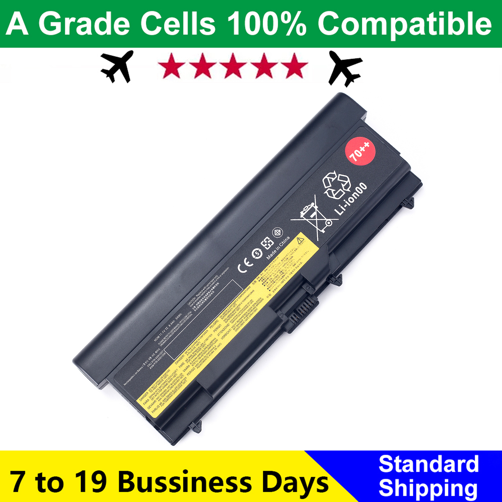 70++ 94Wh 0A36303 T430 Battery For Lenovo ThinkPad W530 L430 T530 L530 42T4235