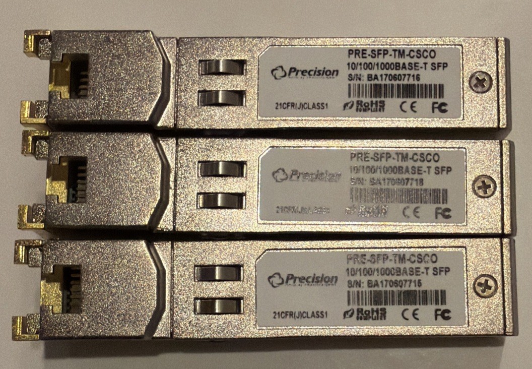 Lot Of 3x Precision Pre-SFP-tm-csco
