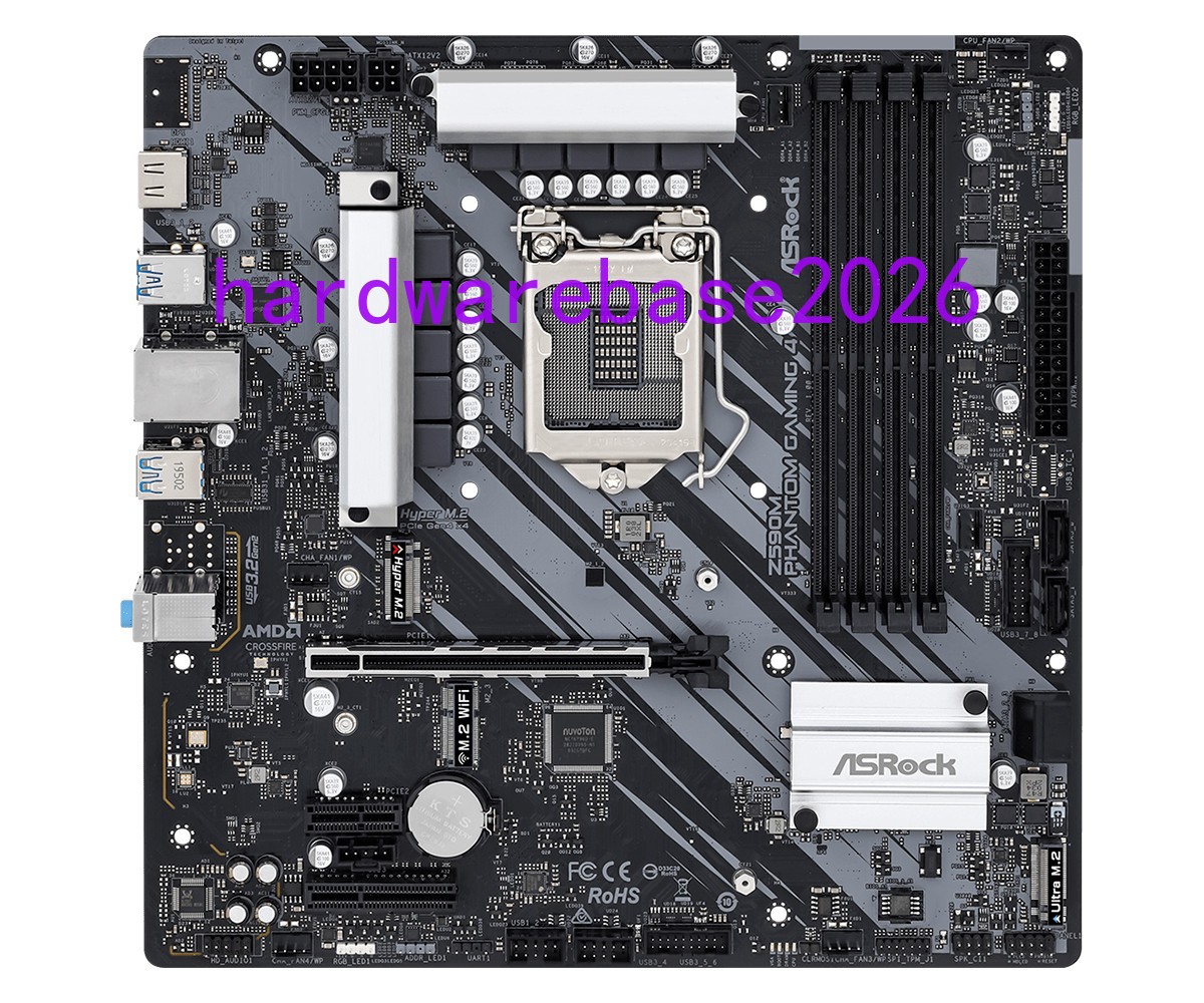 ASRock Z590M Phantom Gaming 4 LGA 1200 Intel Z590 Micro ATX Intel Motherboard