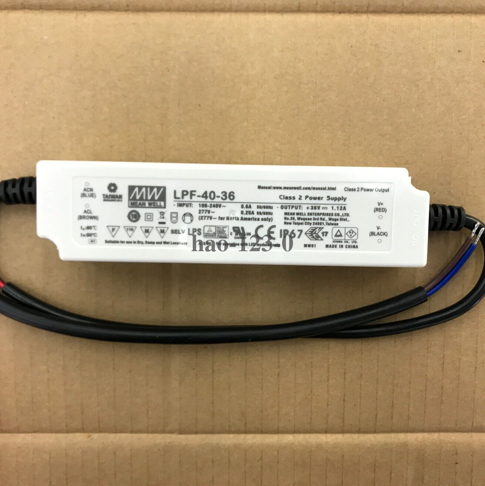 1pcs MEAN WELL LPF-40-36(DHL/FedEx)Fast delivery  Large inventory