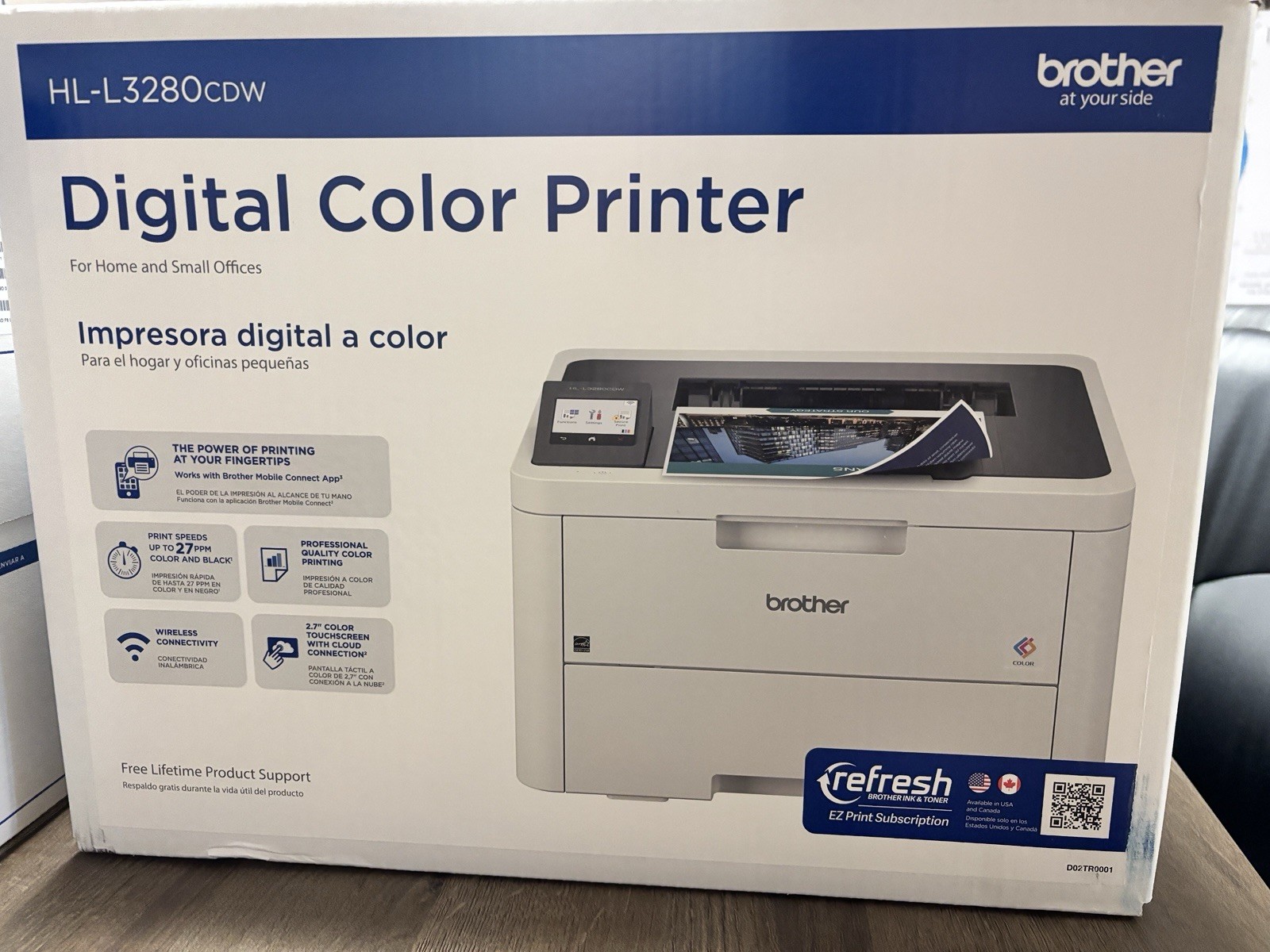 Brother HL-L3280CDW Wireless Color Laser Printer Duplex Ethernet Mobile
