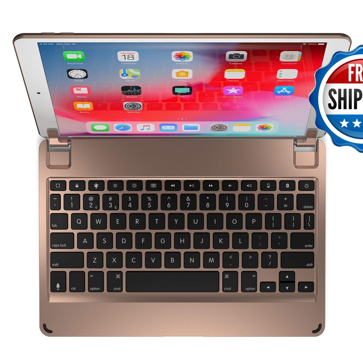 Brydge 10.5 Keyboard iPad Air (2019) Aluminum Bluetooth Keyboard Backlit Keys