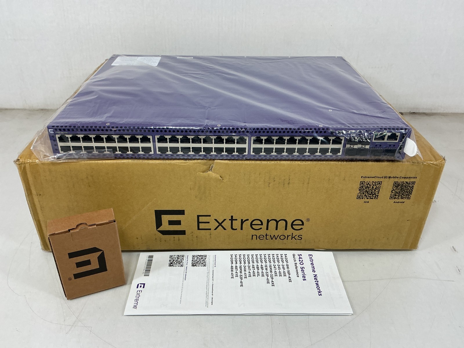 Extreme Networks 5420F-48P-4XE 48-Port PoE+ Gigabit Managed Switch 4x 10G SFP+