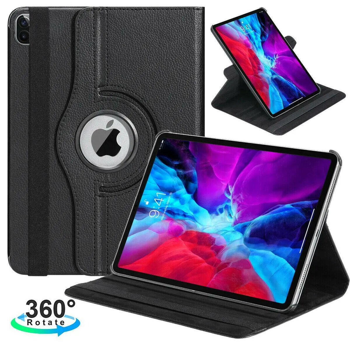 For Apple 11" 12.9" 13" iPad Air Pro Case 360 Rotating Stand Leather Smart Cover
