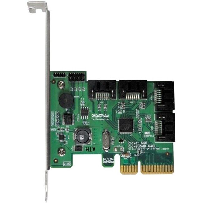 HighPoint RocketRAID 640L 6Gb/s SATA RAID Host Adapter - Serial ATA/600 - PCI