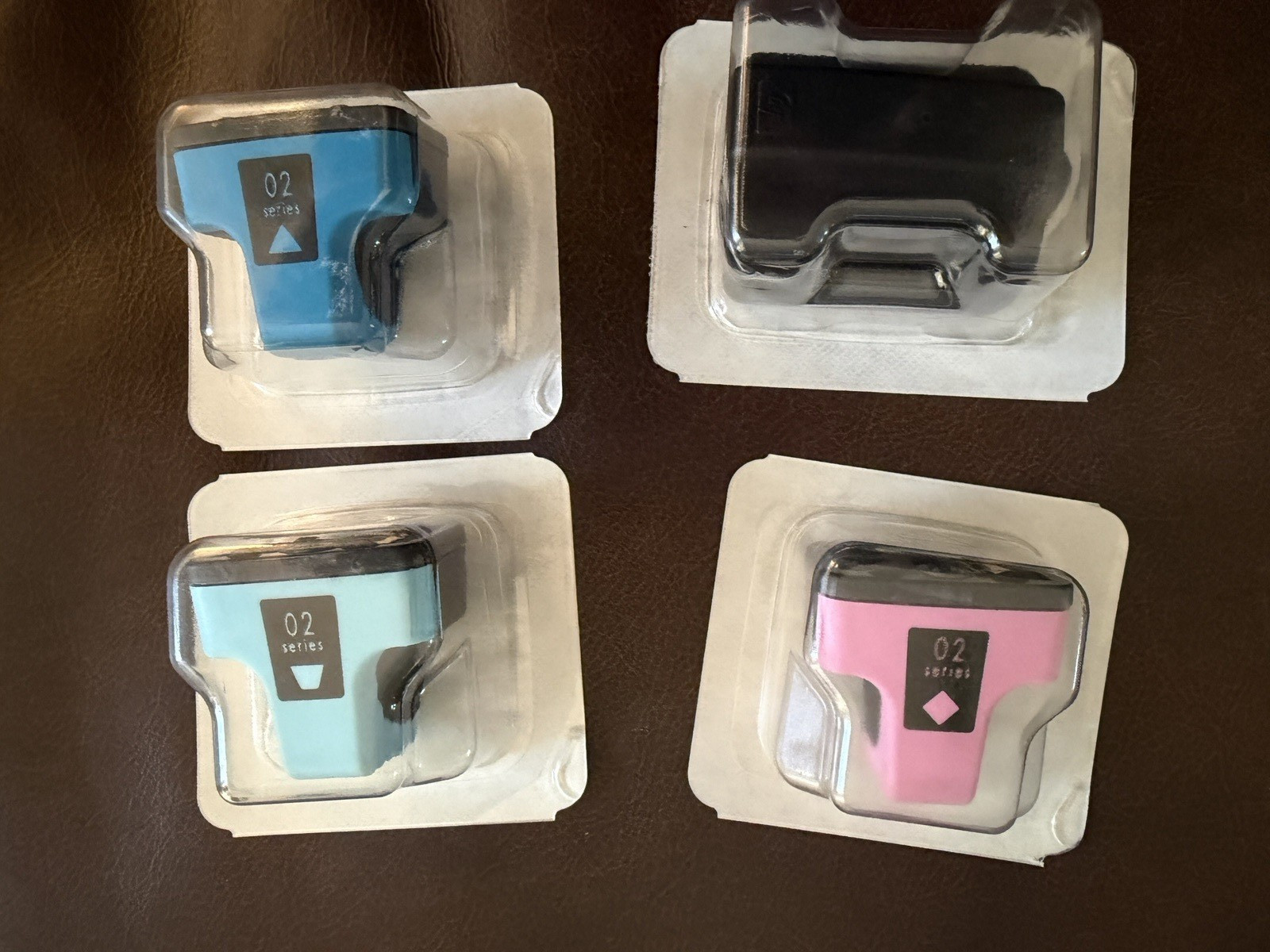HP 02 Series Ink Lot of 4 Color Cartridges HP Creations Photo Packs  NEW SEALED