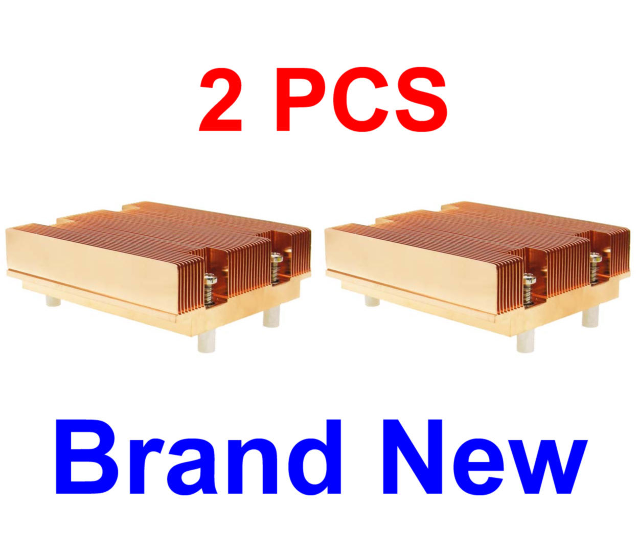 2 PCS Dynatron 1U Low Profile Passive Copper Heat sink for Intel "LGA771" CPUs