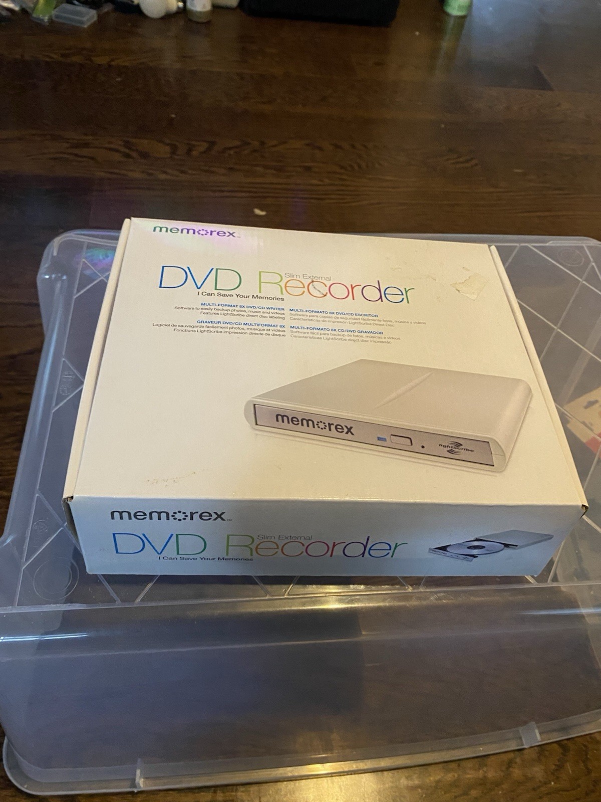 Memorex Slim External DVD Recorder - Multi-format Lightscribe