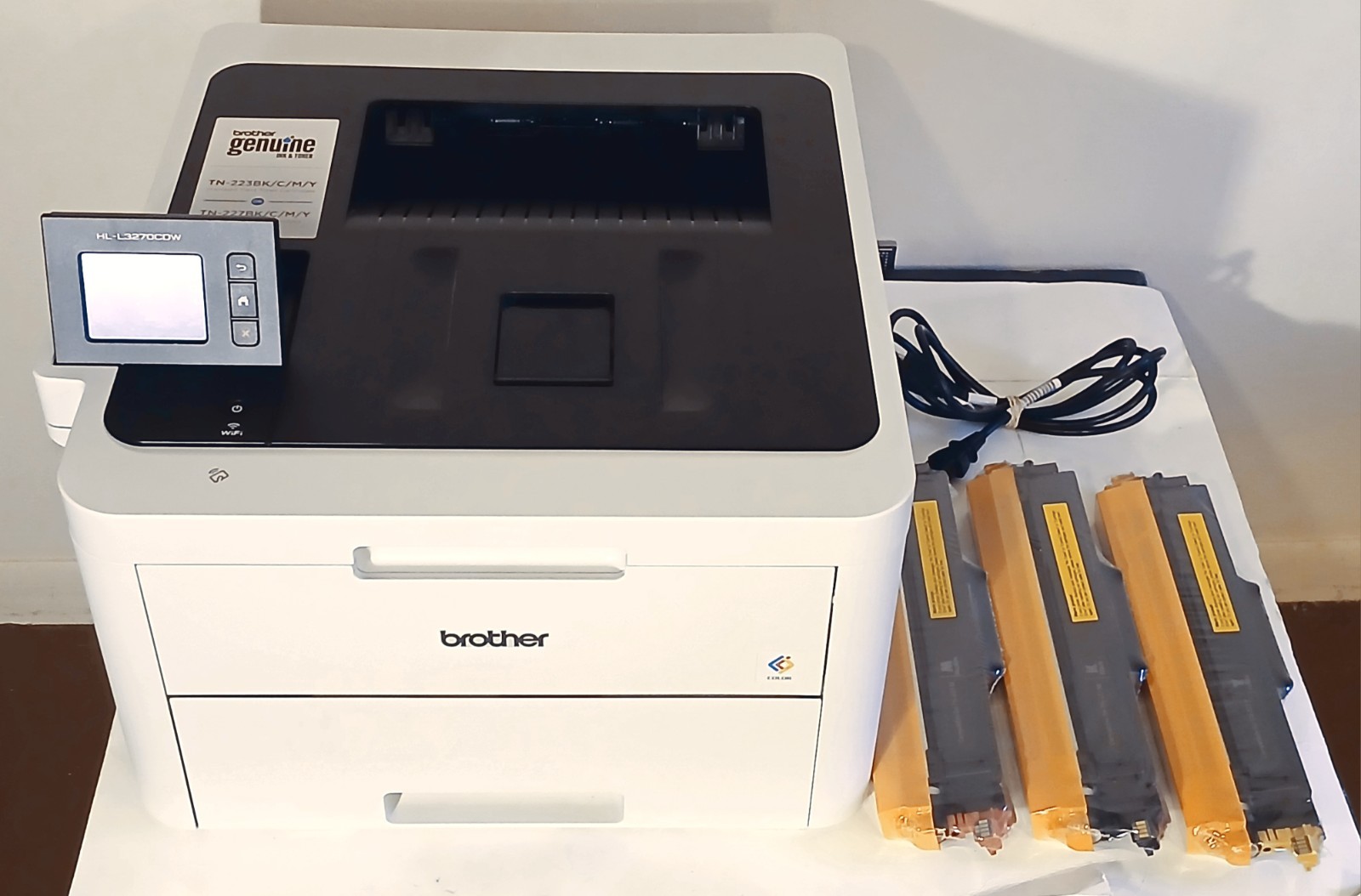 Brother HL-L3270CDW Color Duplex Laser Wireless Printer Low Page Count New Toner