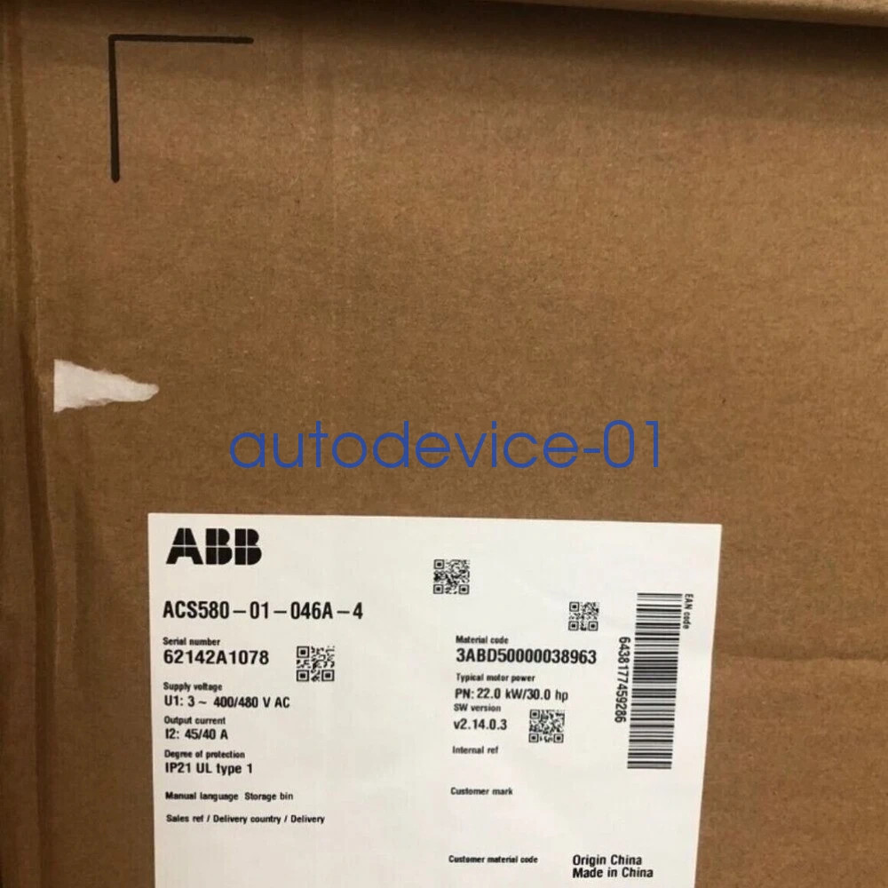 1PC New ABB ACS580-01-046A-4 Inverter ACS58001046A4 22Kw DHL/FedEx