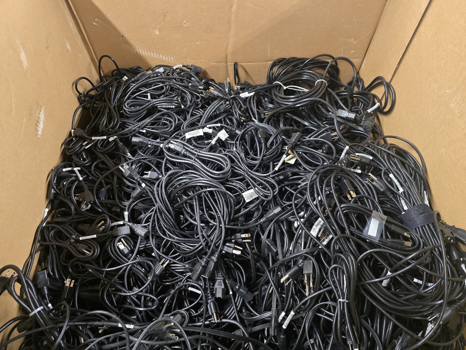 Lot Of 50 6ft Power Cord Cable For 3 Prong Standard PC Computer TV Monitor Cable