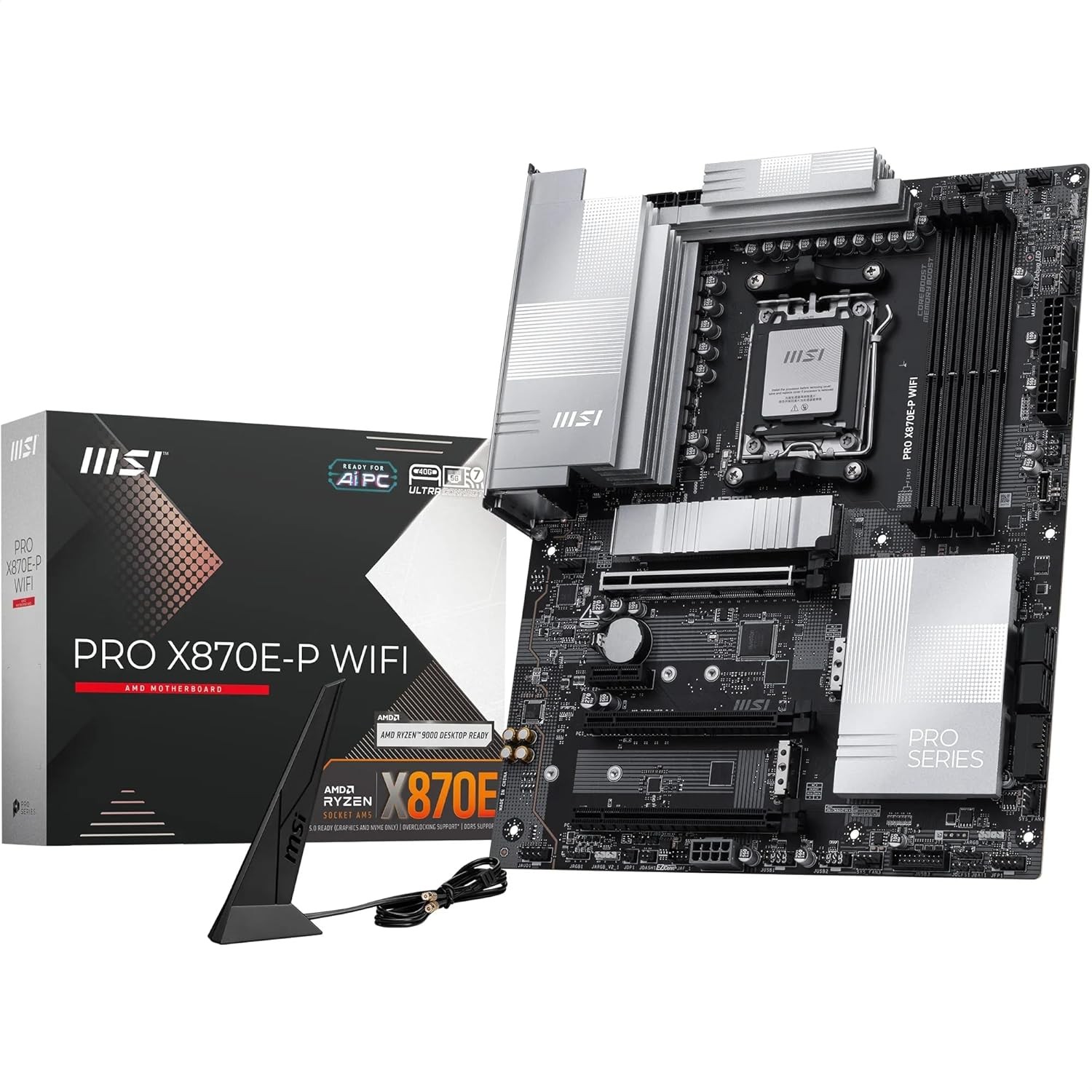 MSI PRO X870E-P WiFi AMD AM5 DDR5 ATX Desktop Motherboard X870EPWIFI