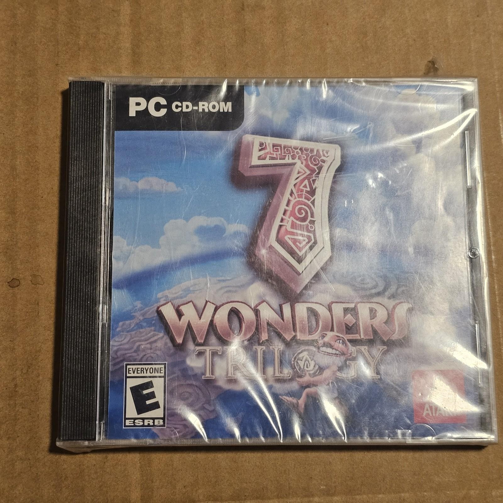 Atari PC CD-ROM 7 Wonders Trilogy Puzzle Game Sealed