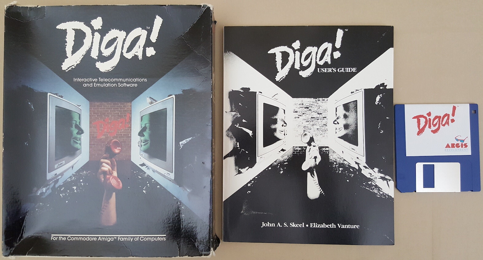 Diga v1.0 ©1986 Aegis Development Telecommunications for Commodore Amiga