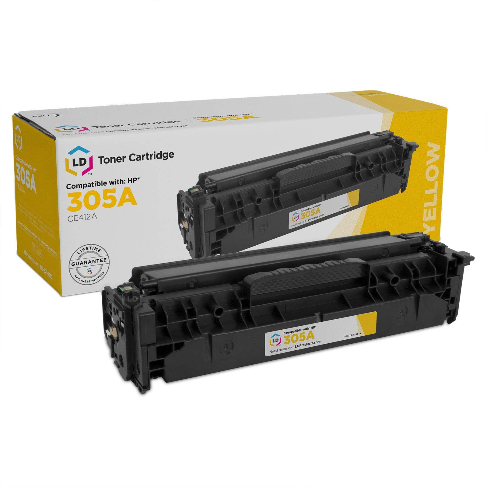 Reman Toner Cartridge Replacement for HP 305A CE412A (Yellow) HP305A