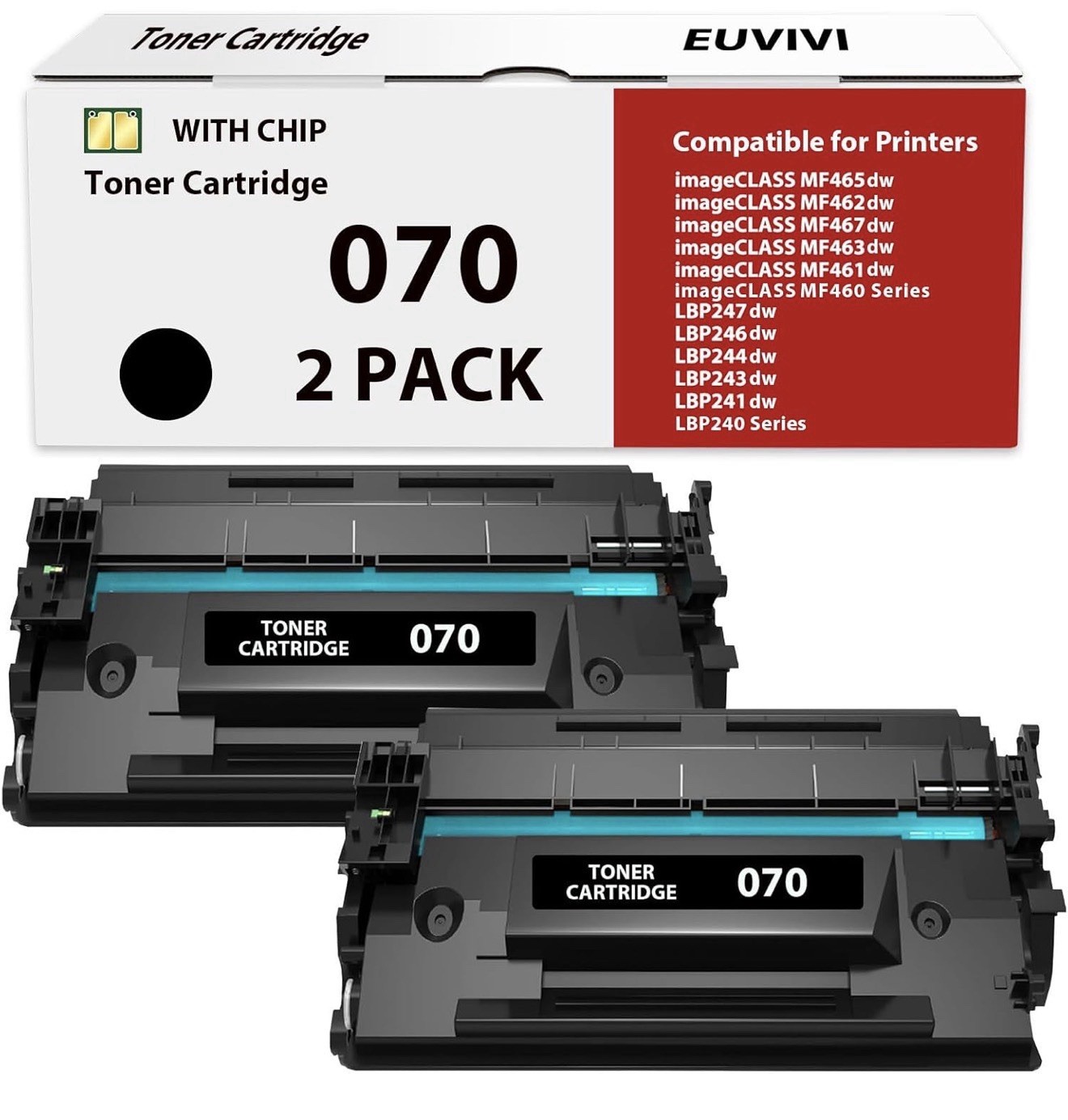 Toner Cartridges | 070 / CRG-070 | Black | High Yield | 2-Pack **