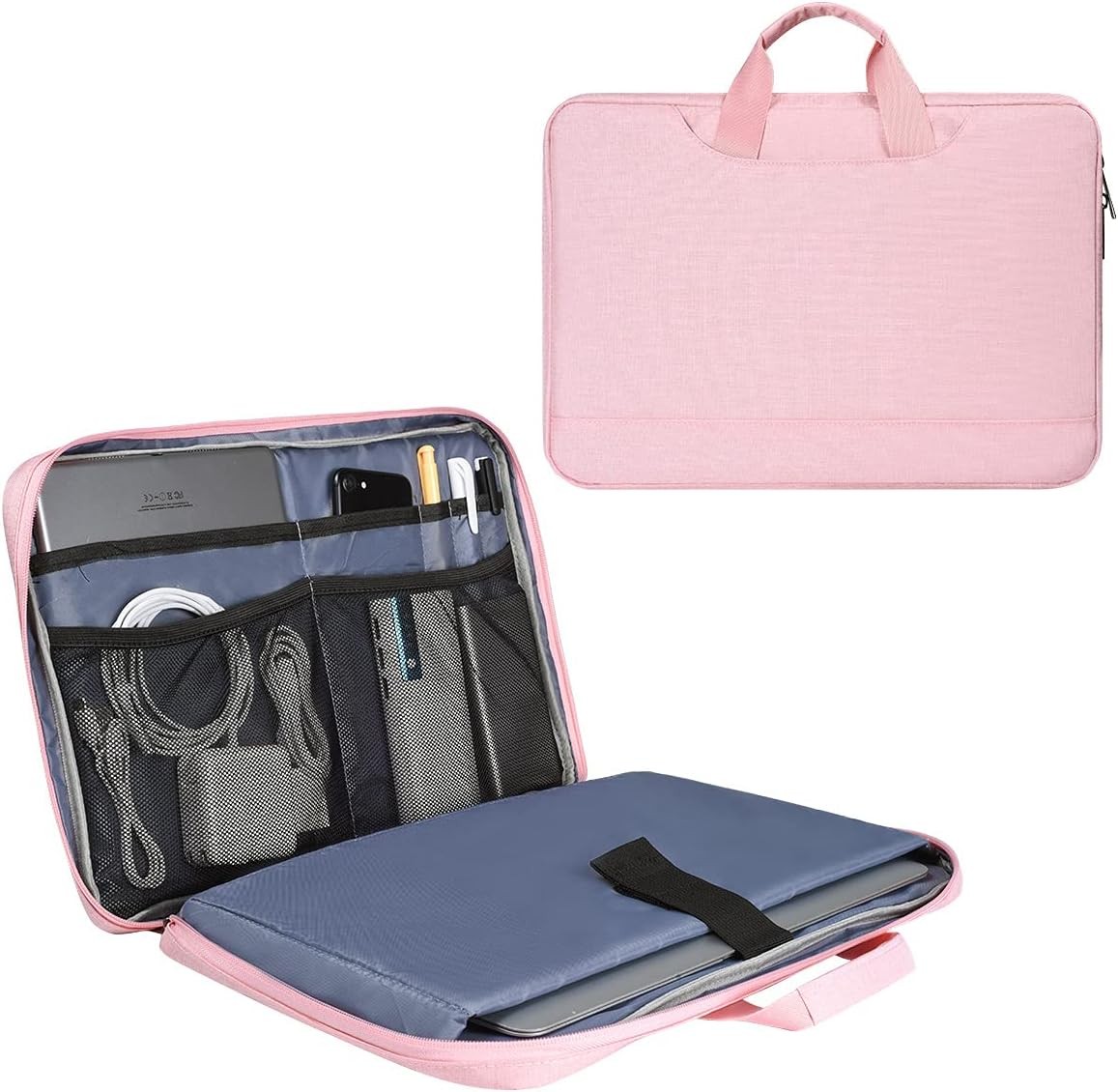 14 15 Inch Laptop Case Women Ladies Bag TSA Laptop Sleeve for MacBook Pro 14"