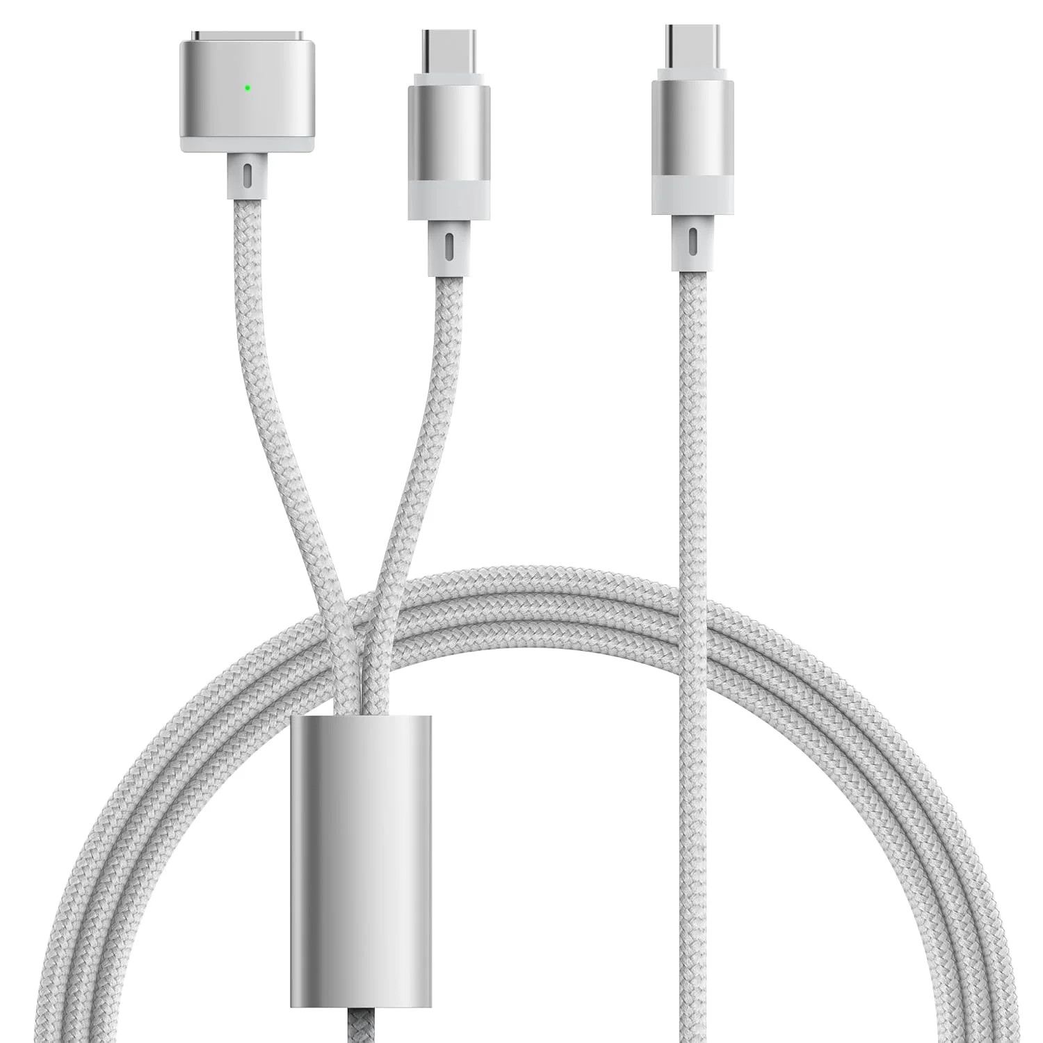 Hugener 2-in-1 Magnetic 3 & USB C Charging Cable 6.6FT for MacBook Air/Pro