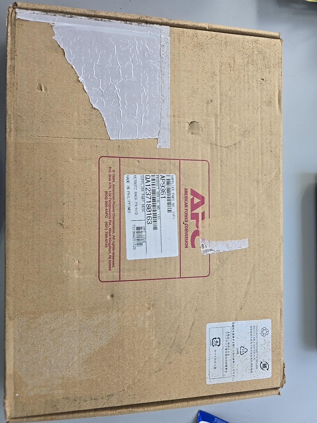 New Open Box APC AP 9361 NETBOTZ RACK PX-HID