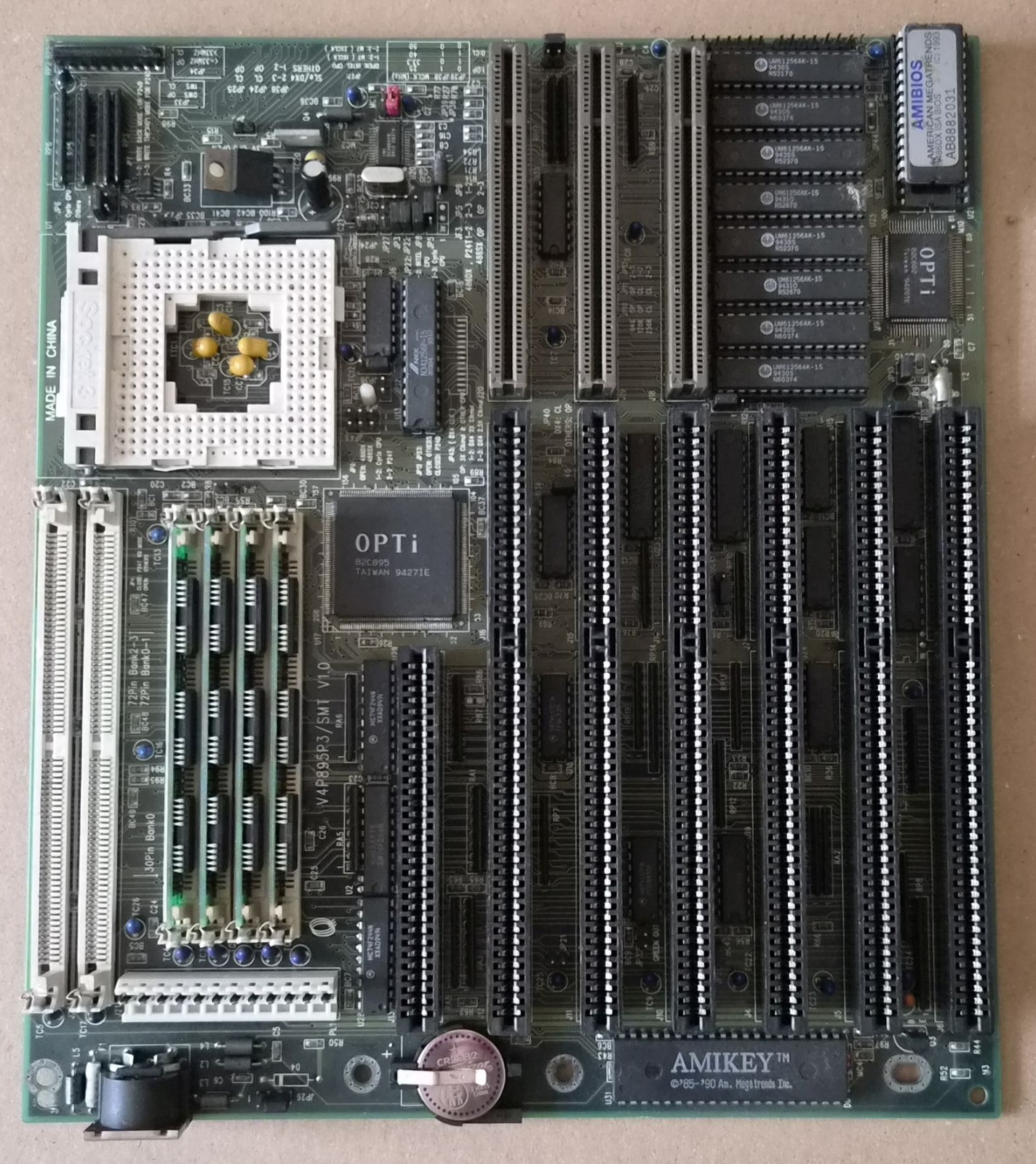 QDI V4P895P3/SMT V1.0 Socket 3 486 VLB ISA Motherboard  - Untested