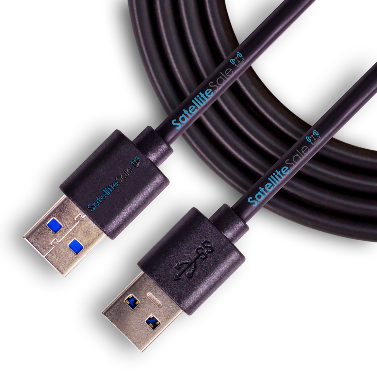 SatelliteSale USB 3.0 Data Cable (5Gbps) Male to Male SuperSpeed Cord
