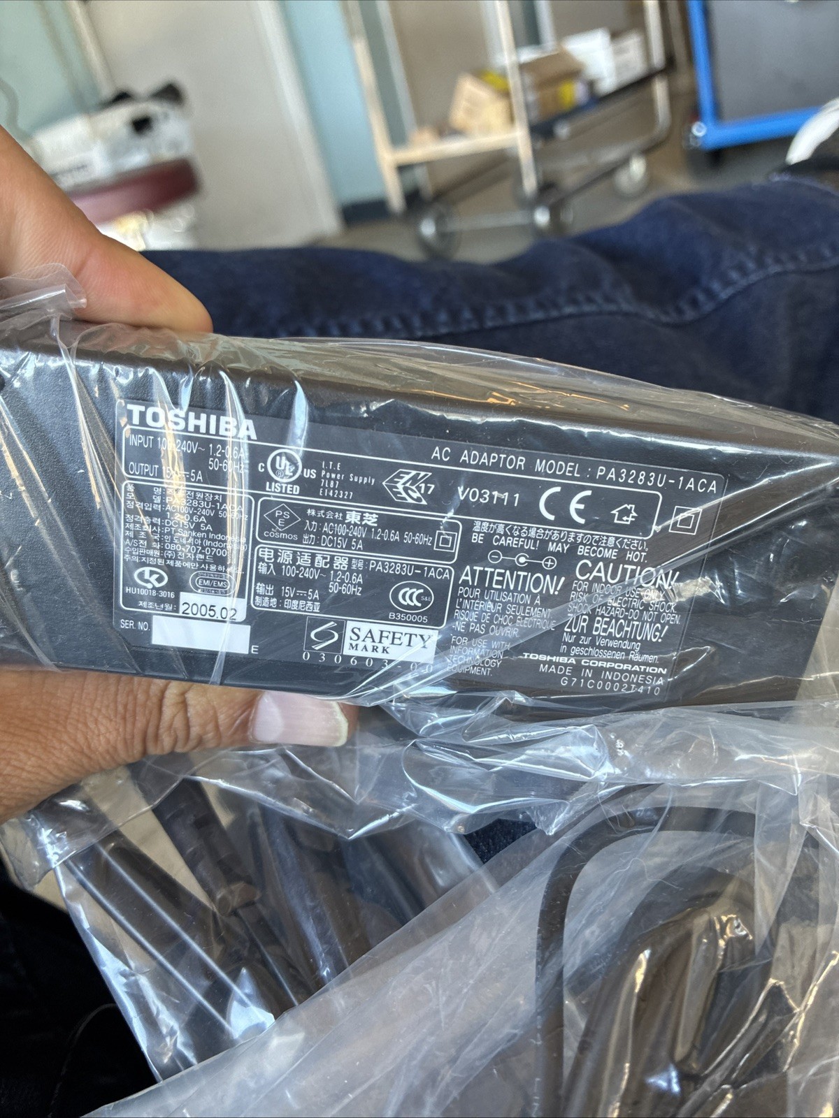 Original OEM Toshiba Satellite Qosmio PA3717E-1AC3,PA5083E-1AC3 120W AC Adapater