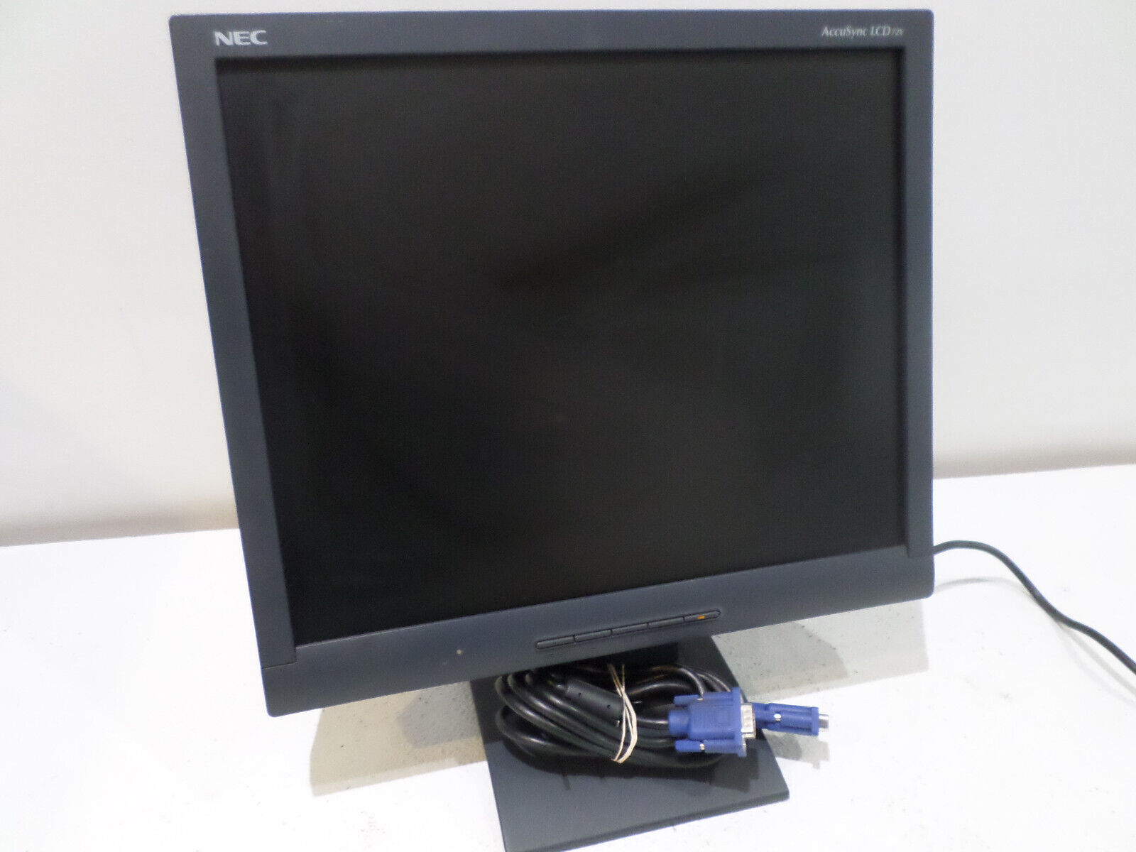 NEC AccuSync LCD72V LCD Monitor w/ Cables ASLCD72V-BK