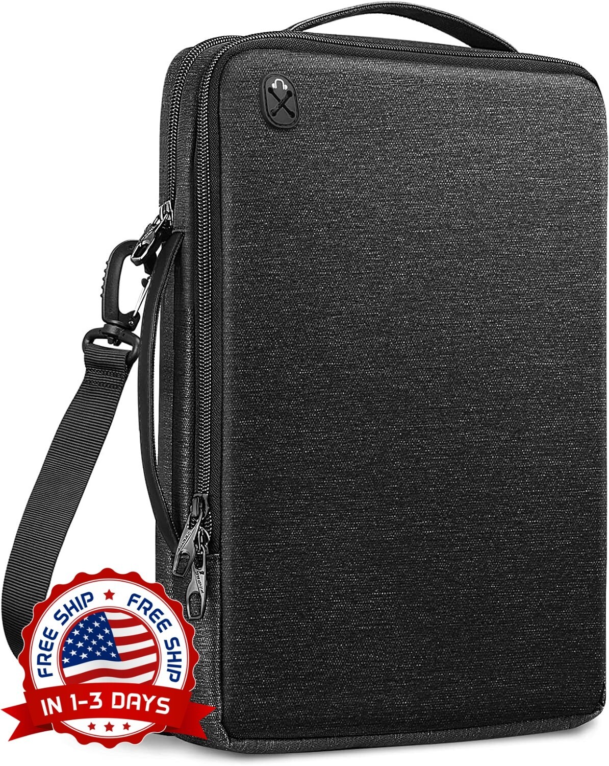 Bolso de hombro para portátil de 15,6inch Estuche de transporte para computadora