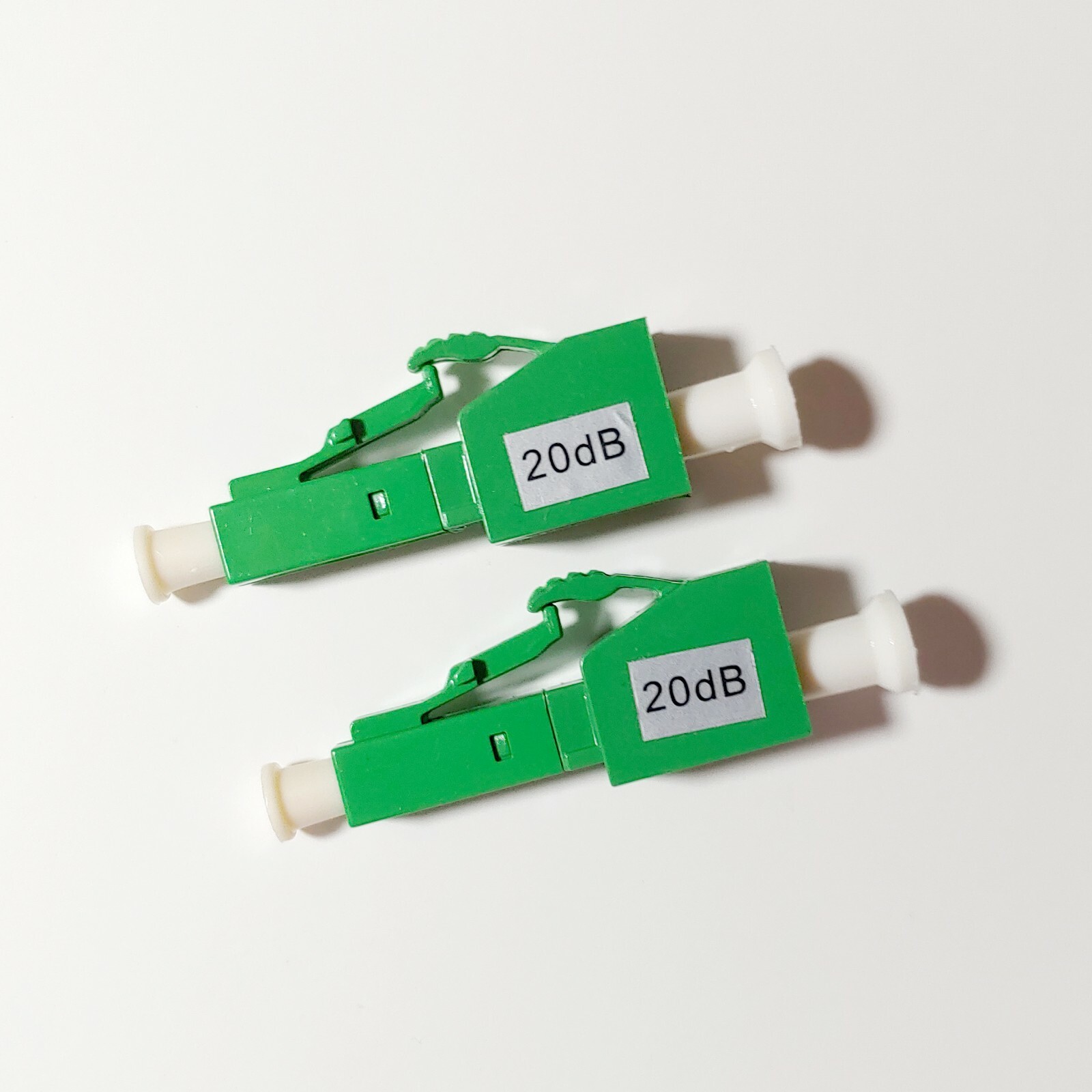 2 x LC/APC Fiber Optic Attenuator: 20dB [USA SELLER]