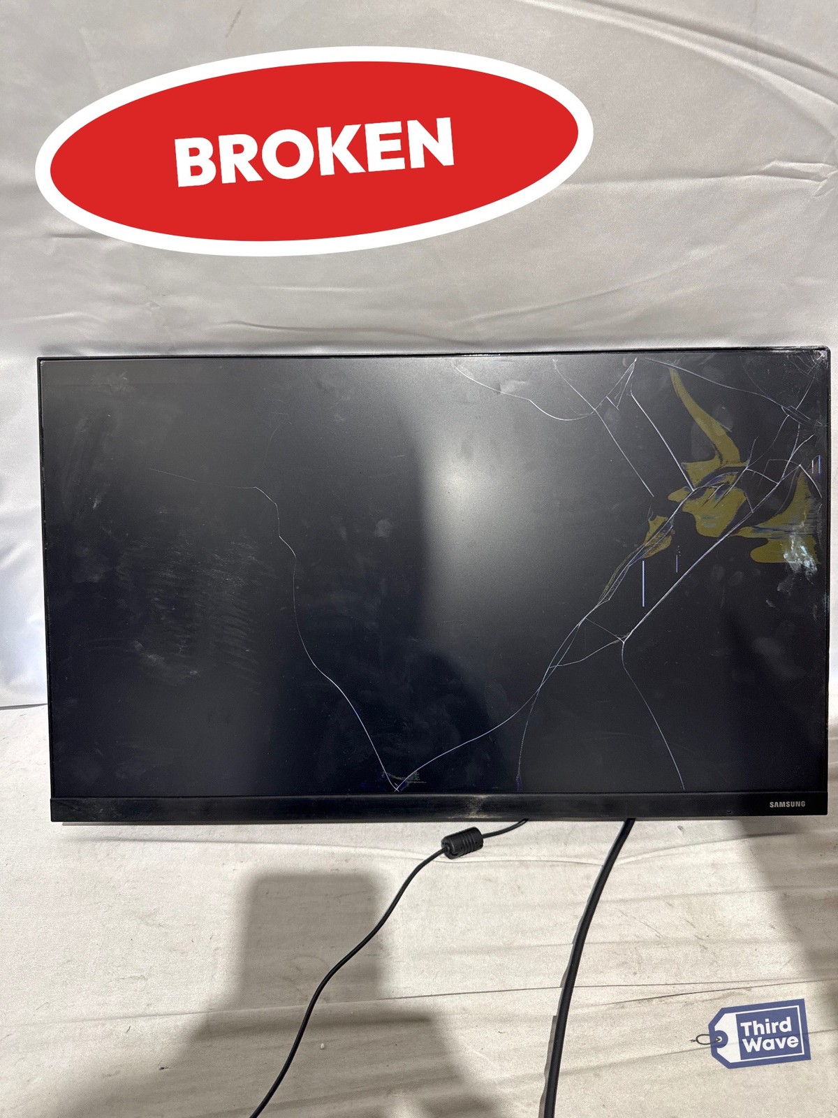 (BROKEN) Samsung T350 Series 24in IPS Monitor FHD 1080p 75Hz Blue Gray (2)