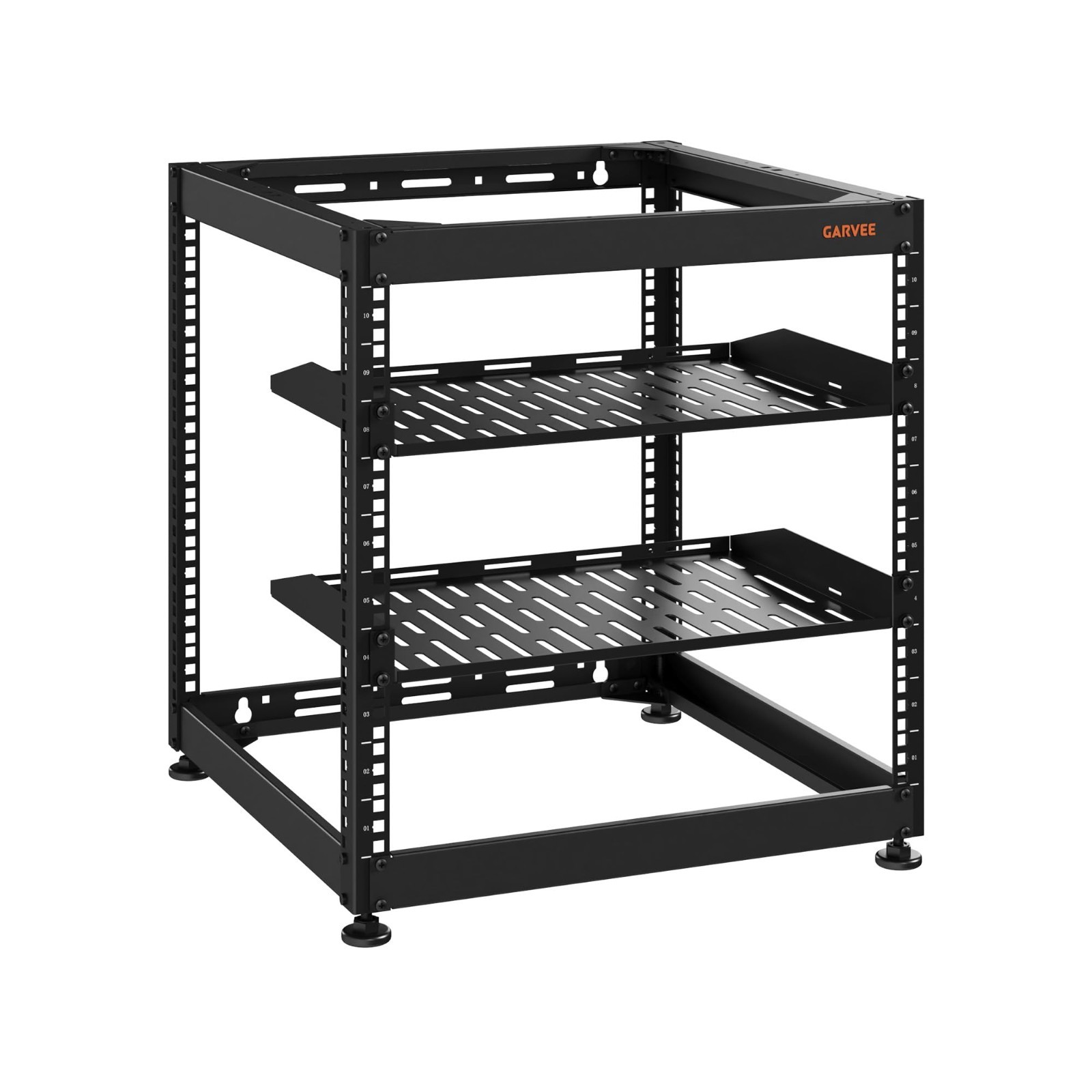 10/15/20U 4 Post Open Frame Server Rack Network Enclosure 23''-40'' Adjustable