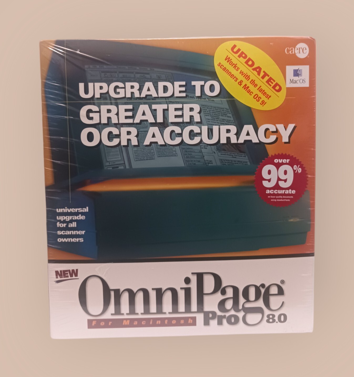OmniPage Pro 8.0 for Macintosh - Vintage 1998 - New Condition 